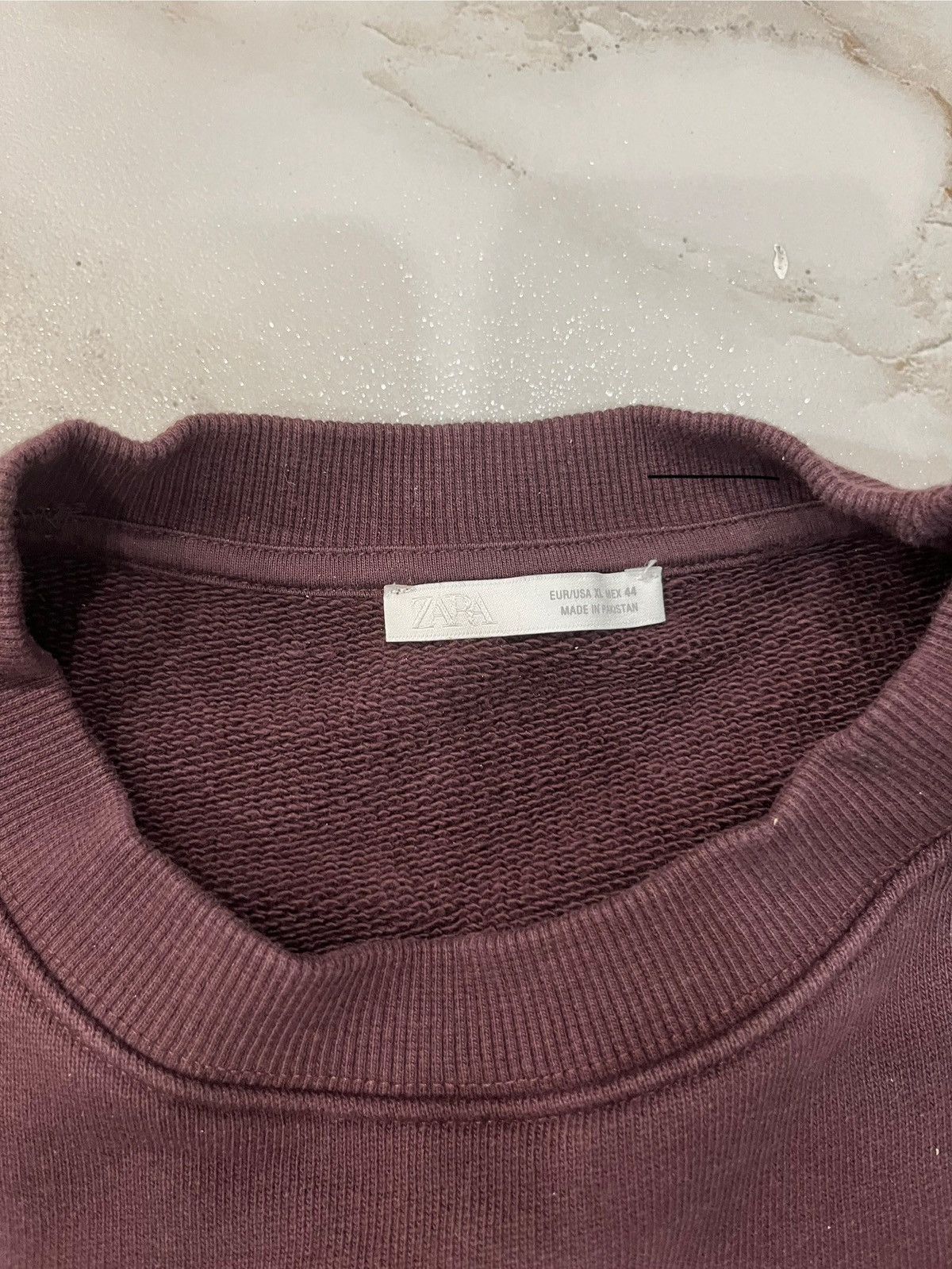 Zara Burgundy Crewneck Size US XL / EU 56 / 4 - 1 Thumbnail