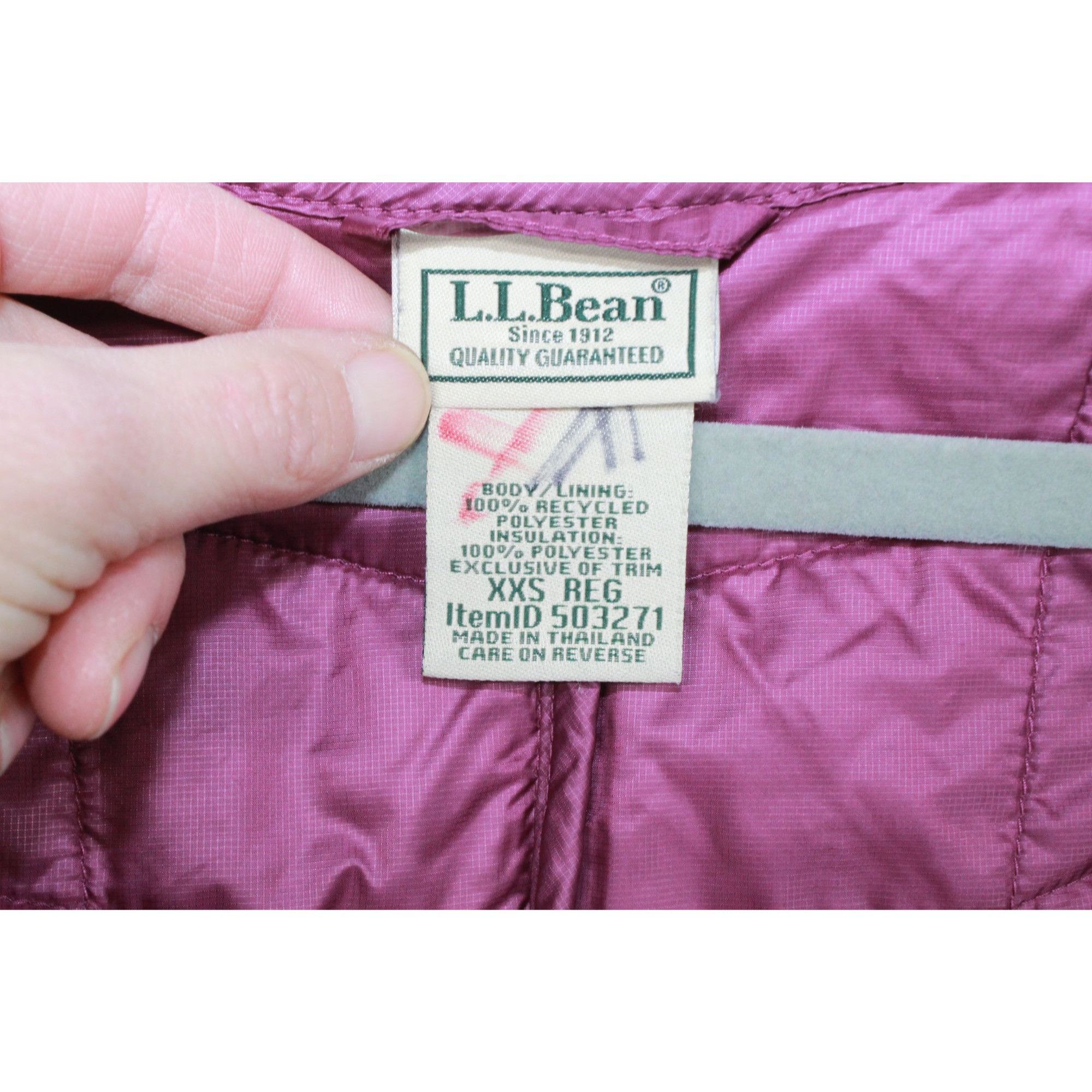 L.L. Bean LL Bean Pink Quilted Packaway Hooded Coat Size XXS / US 00 / IT 34 - 5 Thumbnail