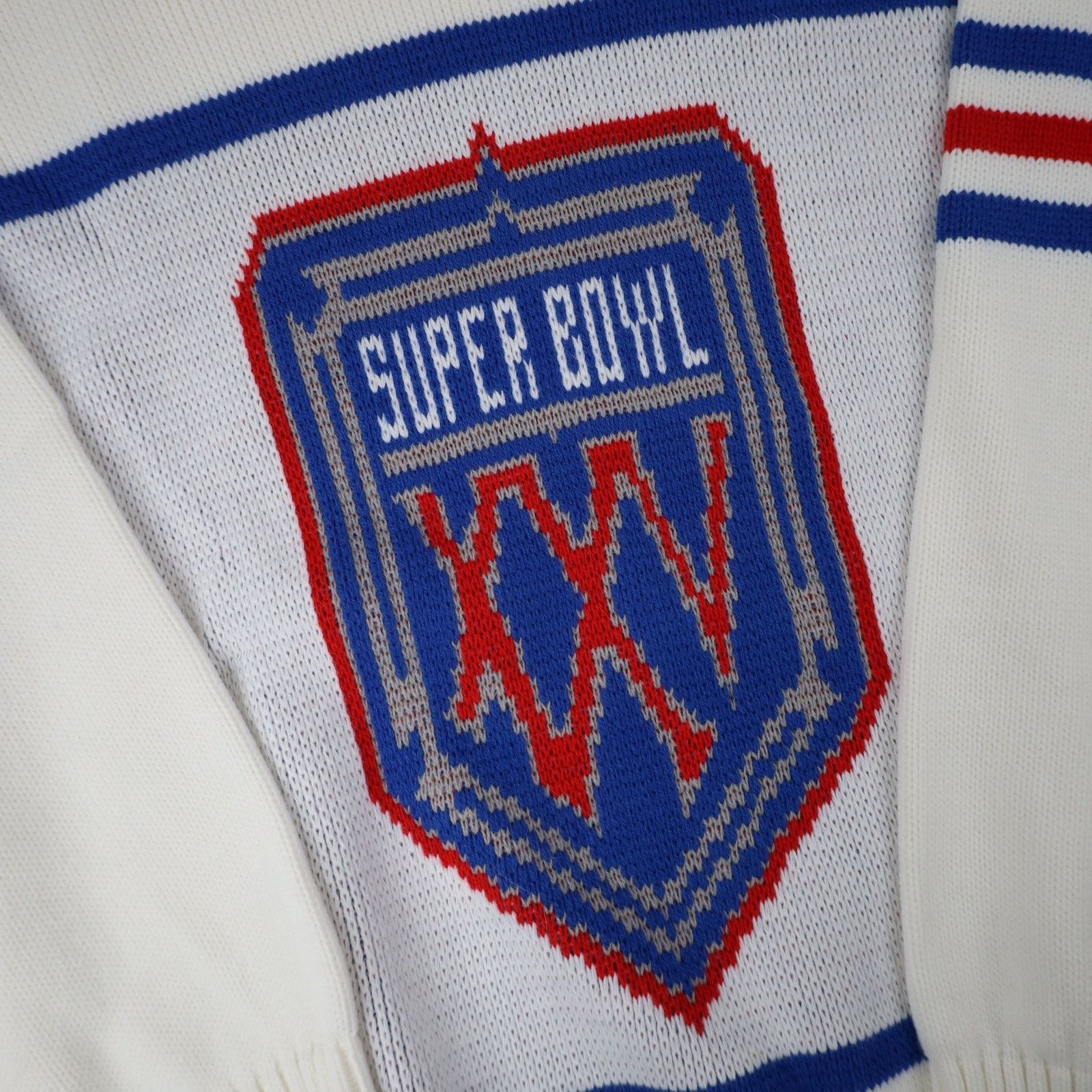 NFL × Vintage Vintage NFL Cliff Engle Super Bowl XXV Knit Sweater Size US L / EU 52-54 / 3 - 4 Thumbnail