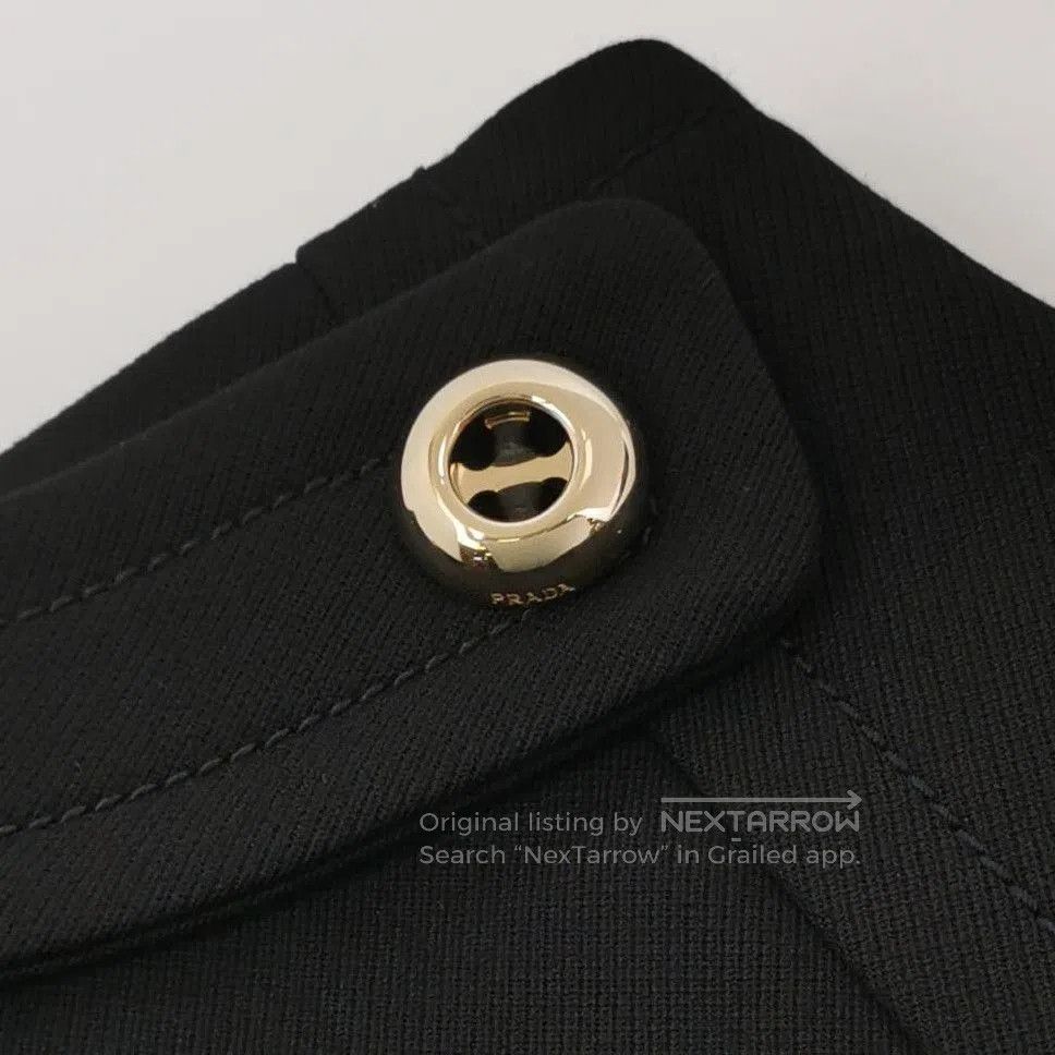Prada Prada Black Wool Mini Skirt Size 42 . Size 41" - 2 Thumbnail