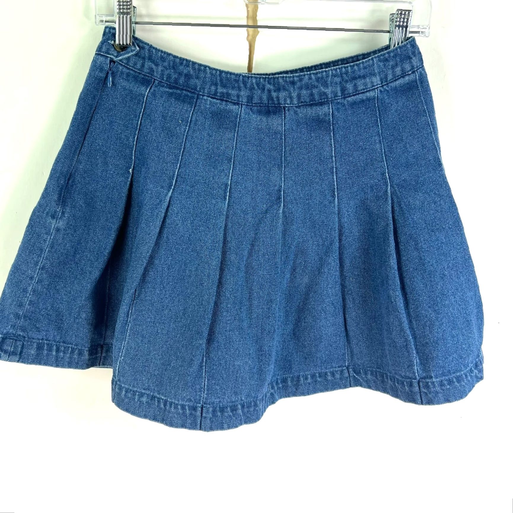 Forever 21 FOREVER 21 Denim Mini Skirt Womens M Blue Patch Embroidered 90s Floral Army Casual Short Skirt Womens M Blue 90s Army Embroidered Denim Skirt Size 32" / US 10 / IT 46 - 6 Thumbnail