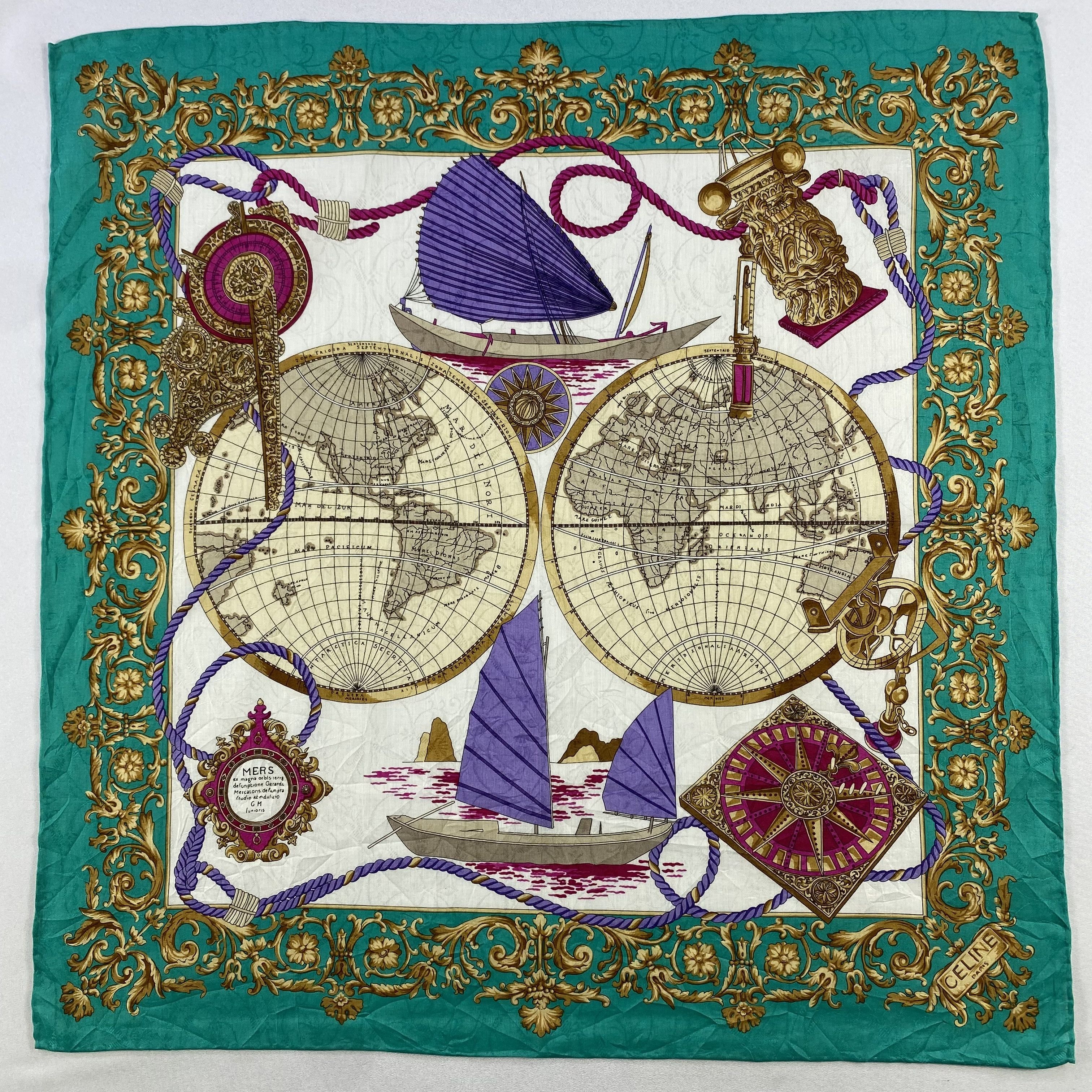 Celine × Vintage Celine Bandana/ Handkerchief / Neckerchief Size ONE SIZE - 1 Thumbnail