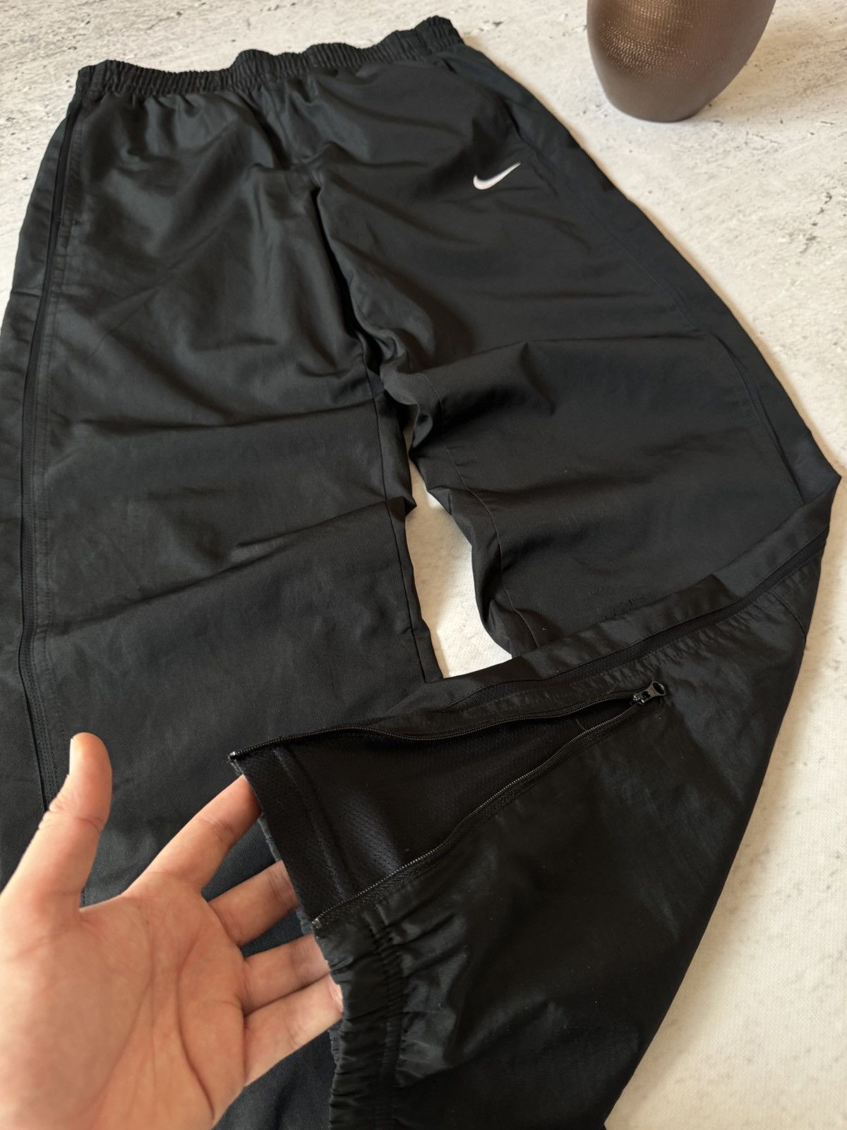 Nike × Vintage NIKE NYLON VINTAGE Y2K OVERSIZE BAGGY FIT PANTS SWEATPANTS Size US 32 / EU 48 - 3 Thumbnail