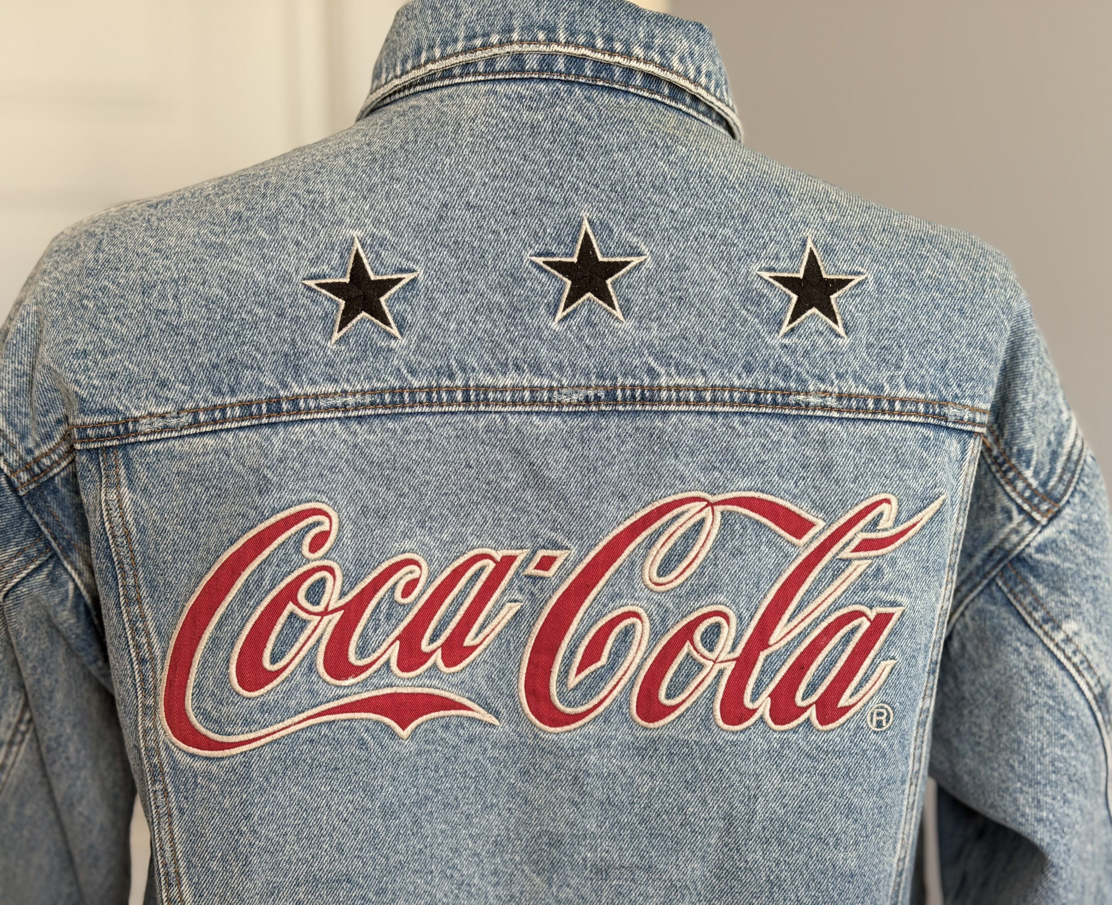 Coca Cola COCA-COLA Forever 21 Vintage Denim Unisex Jackets Oversize S Size US S / EU 44-46 / 1 - 24 Thumbnail