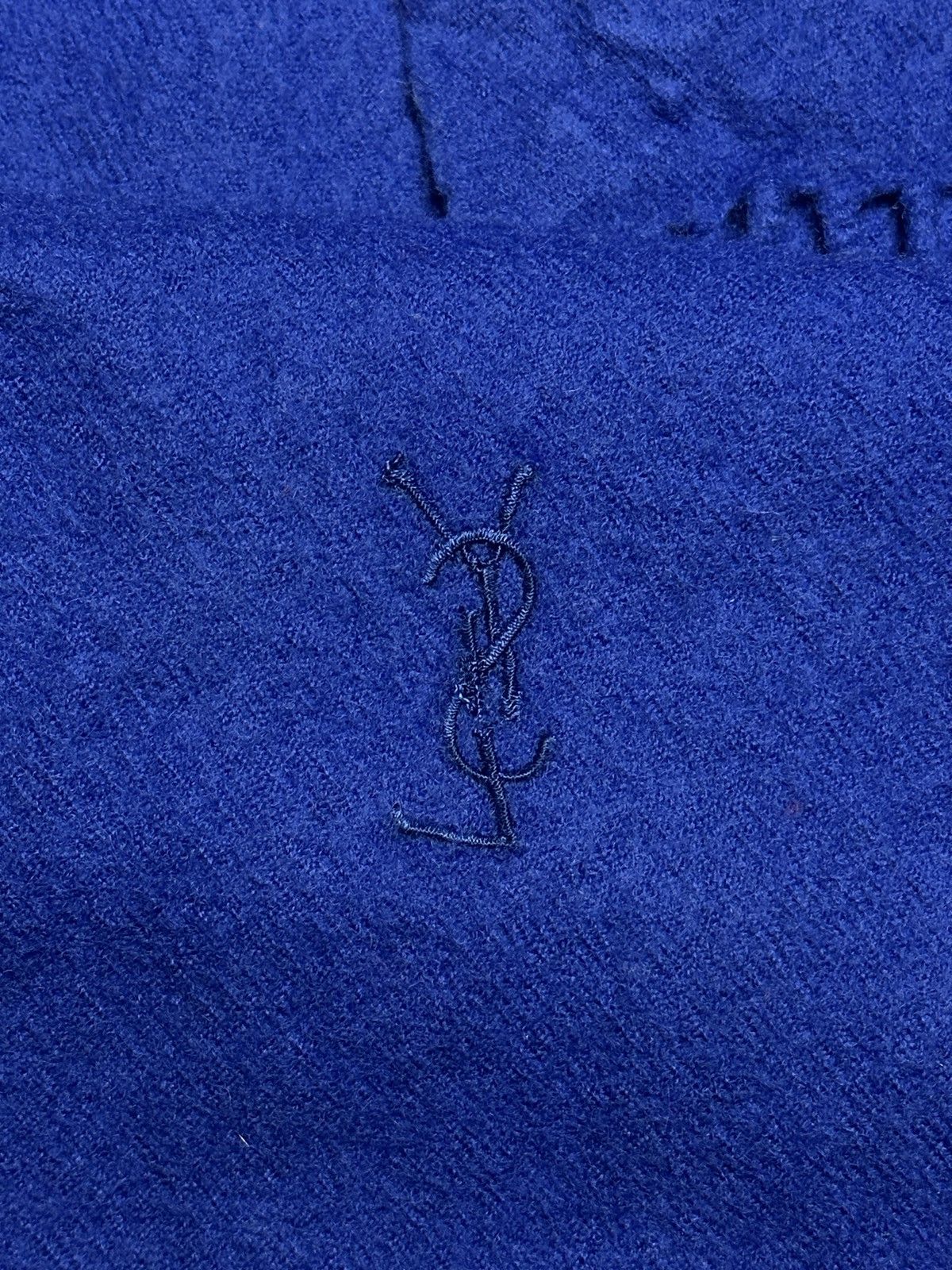 Vintage YSL Yves Saint Laurent Vintage Wool Scarf Muffler Size ONE SIZE - 6 Thumbnail
