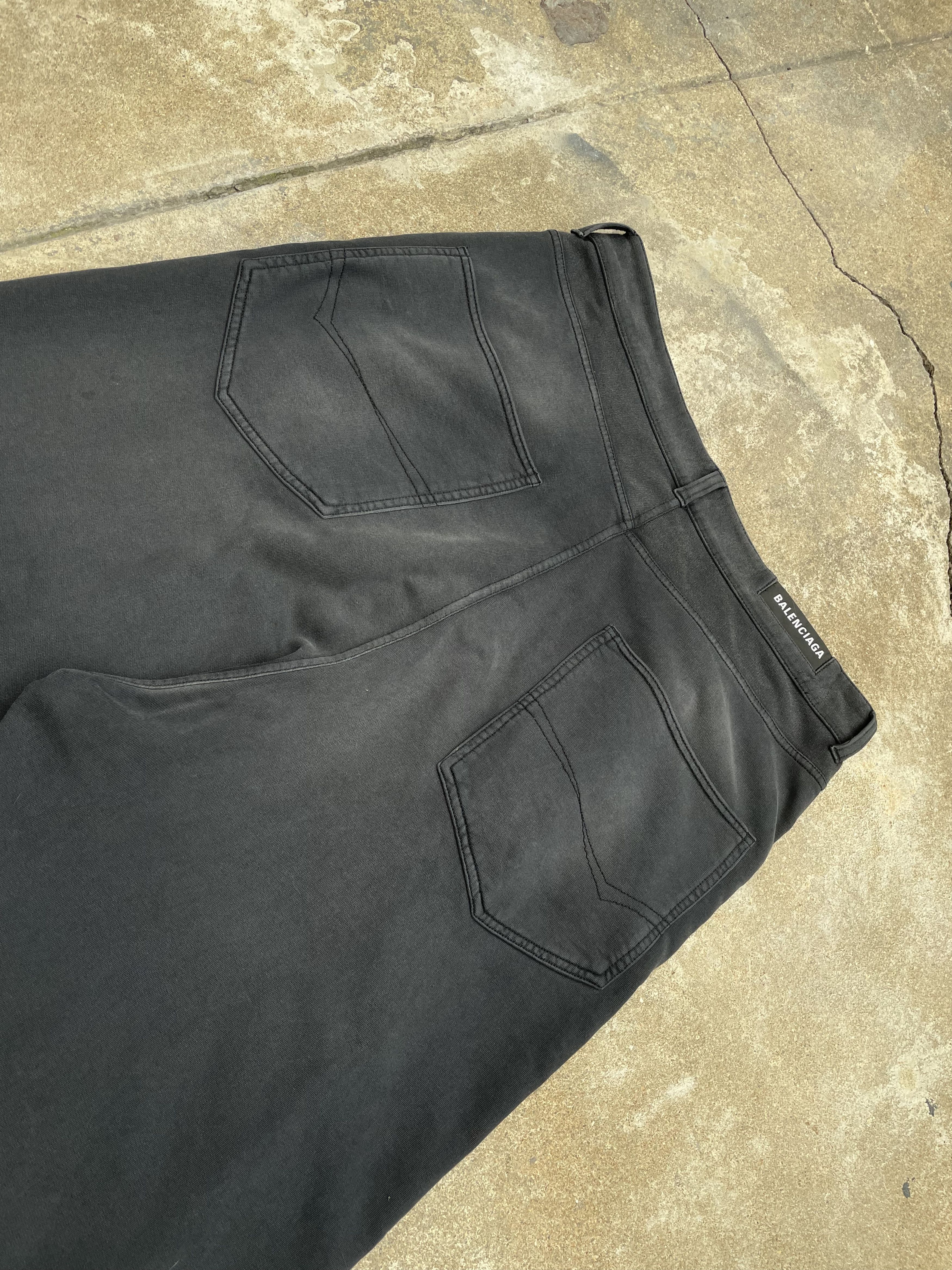 Balenciaga FW22 Trompe-l'œil Denim Print Sweatpants Size US 32 / EU 48 - 5 Thumbnail