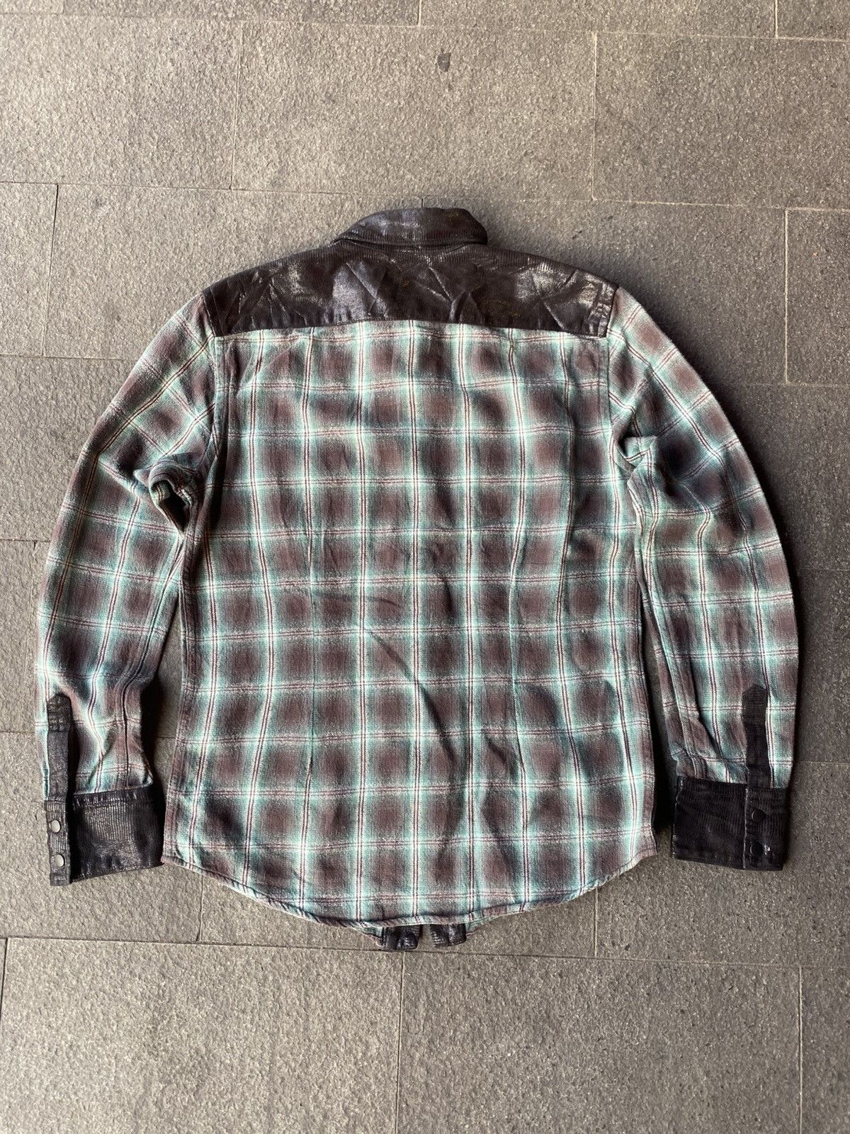 Japanese Brand 291295=homme snakeskin flannelshirt Size US L / EU 52-54 / 3 - 2 Thumbnail
