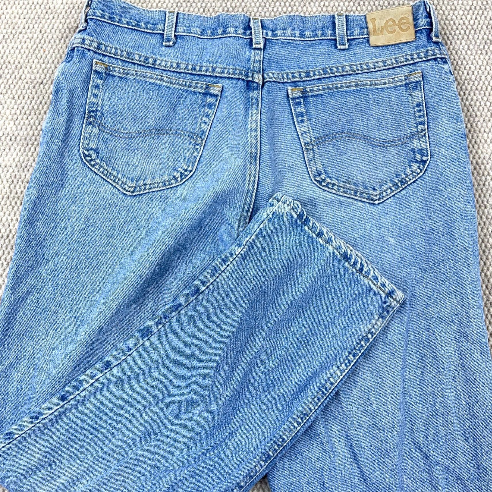 Lee VINTAGE Lee Jeans Mens Jeans Regular Fit 36x33 Blue 90s Retro Relaxed Straight Denim Casual Pants Mens 36x33 Size US 36 / EU 52 - 2 Thumbnail