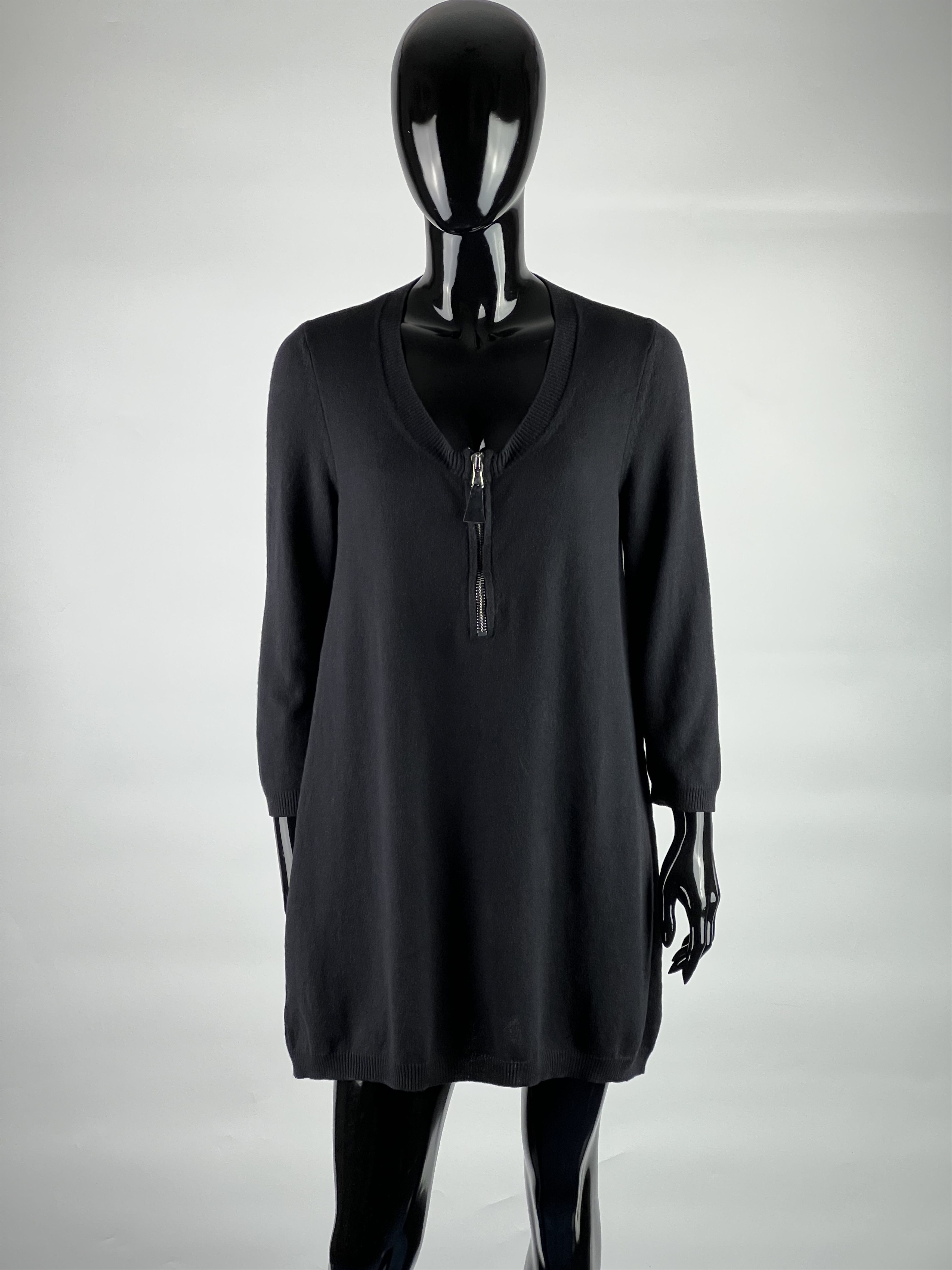 Other Kristensen Du Nord 100% Cashmere 1/4 Zip Tunic Dress Size 3 Size L / US 10 / IT 46 - 1 Thumbnail