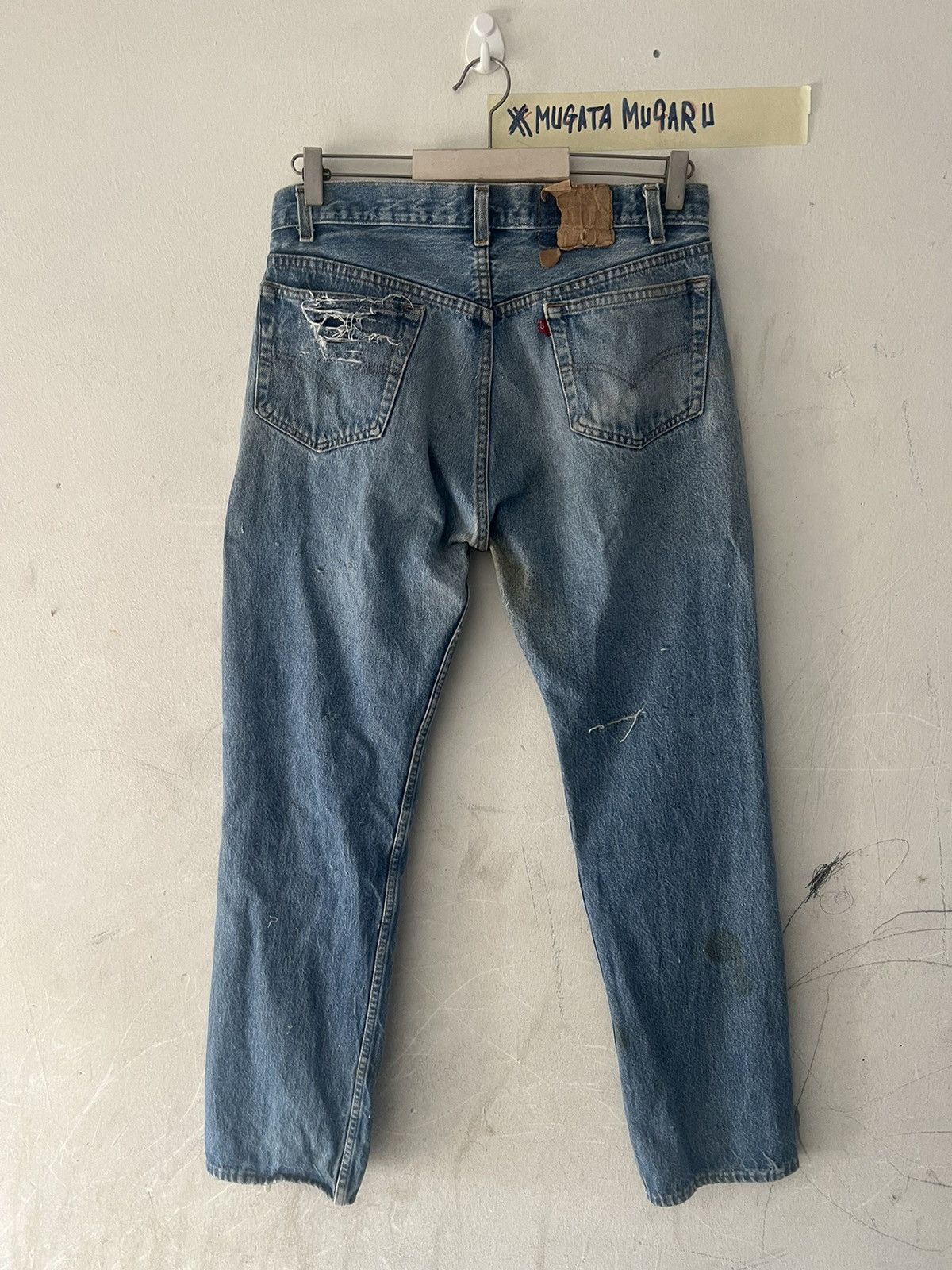 Japanese Brand × Levi's Vintage Clothing × Vintage THRASHED🔥LEVIS 501 DISTRESSED KURT KOBAIN Size US 30 / EU 46 - 7 Thumbnail