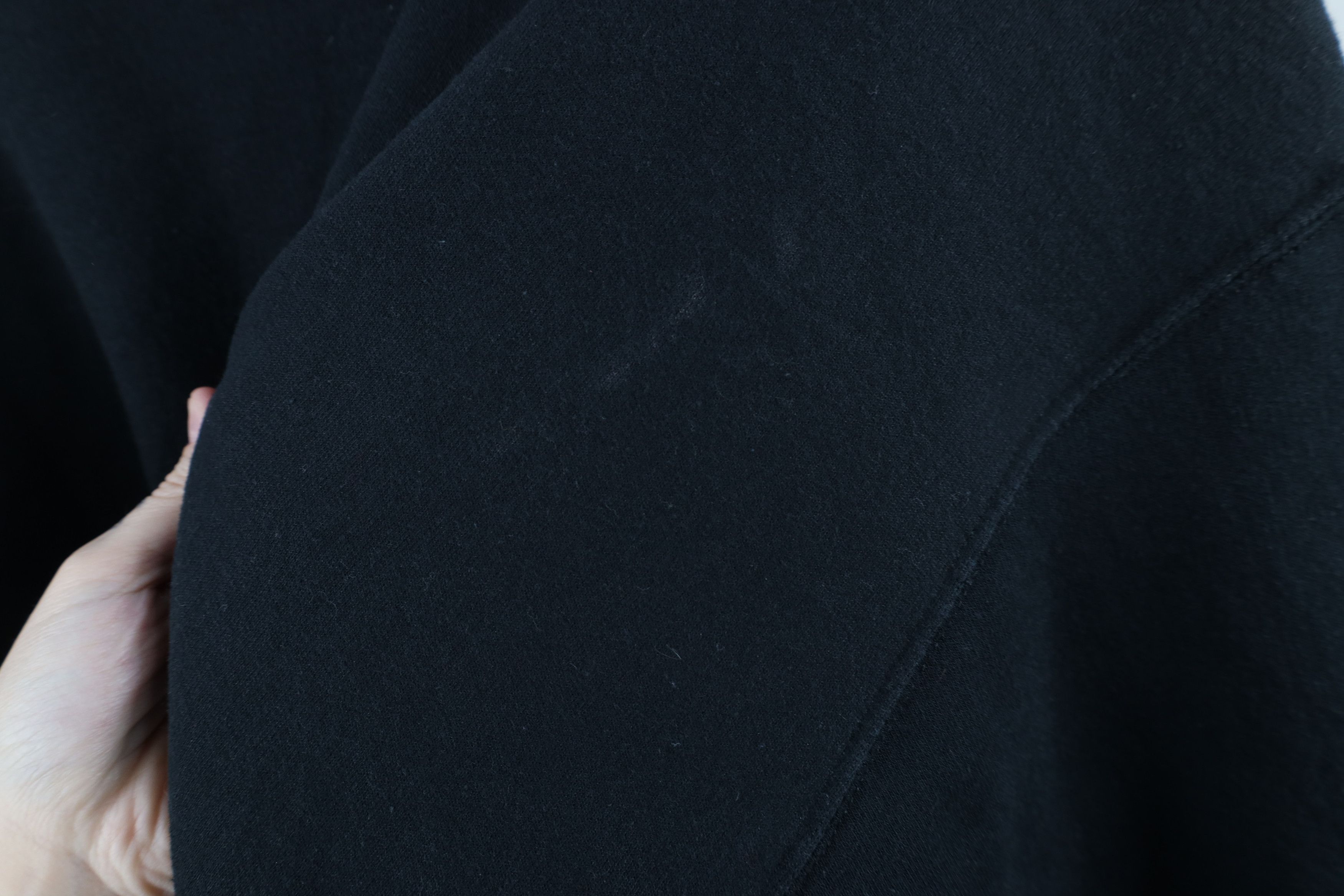 Vintage Vintage 90s Streetwear Faded Blank Crewneck Sweatshirt Black Size US XXL / EU 58 / 5 - 5 Thumbnail