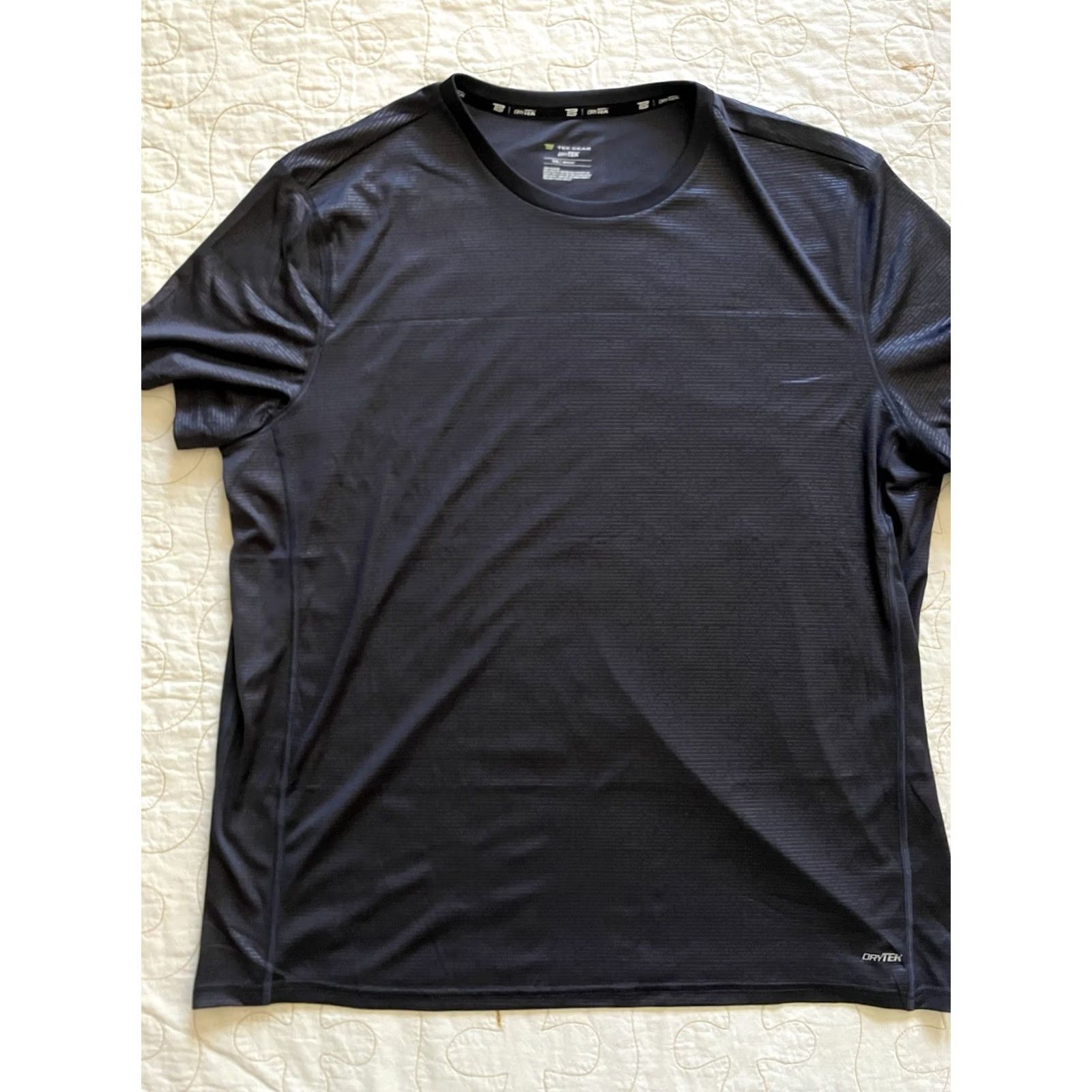 Tek Gear Tek Gear Mens T-Shirt DryTek Crew Tee Heathered Gray Gym Training Knit XXL Gray Shirt Mens Size US XXL / EU 58 / 5 - 3 Thumbnail