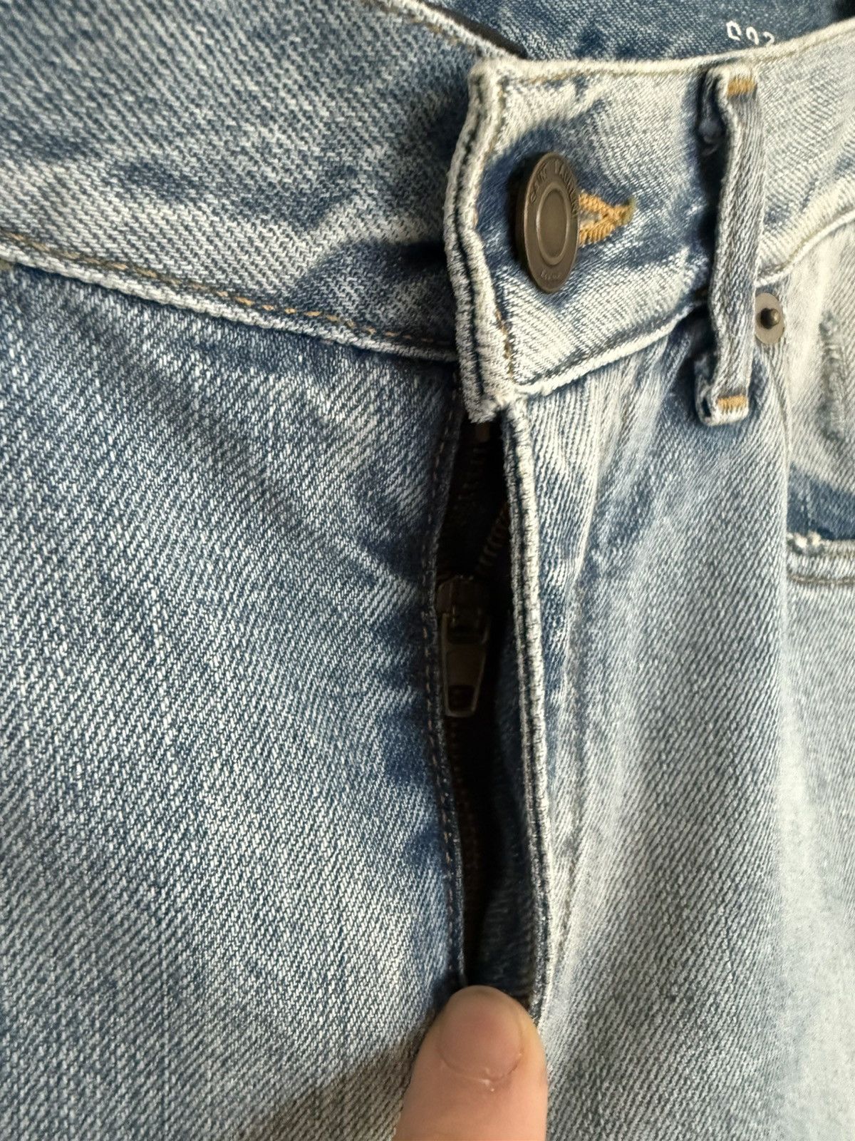 Saint Laurent Paris SS16 Saint Laurent knee rip trash jeans Hedi 29 D02 skinny Size US 29 - 13 Thumbnail