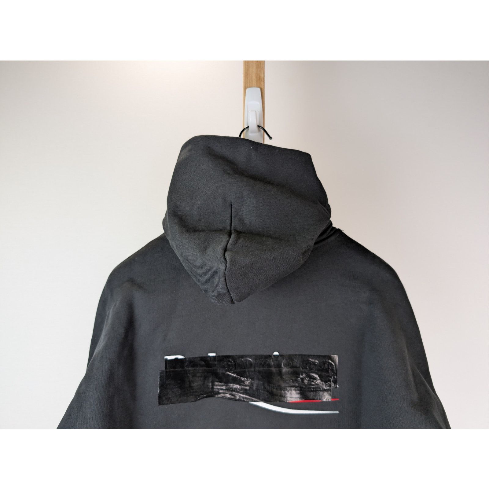 Balenciaga o1rshd1 Gaffer Molleton Archetype Large Fit Hoodie in Black Size US XXL / EU 58 / 5 - 11 Thumbnail
