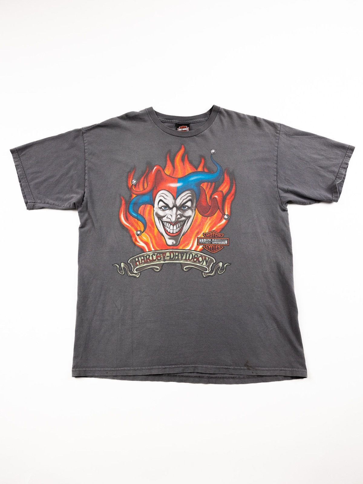 image of 2010 Harley Davidson Las Vegas Clown Tee in Grey, Men's (Size XL)