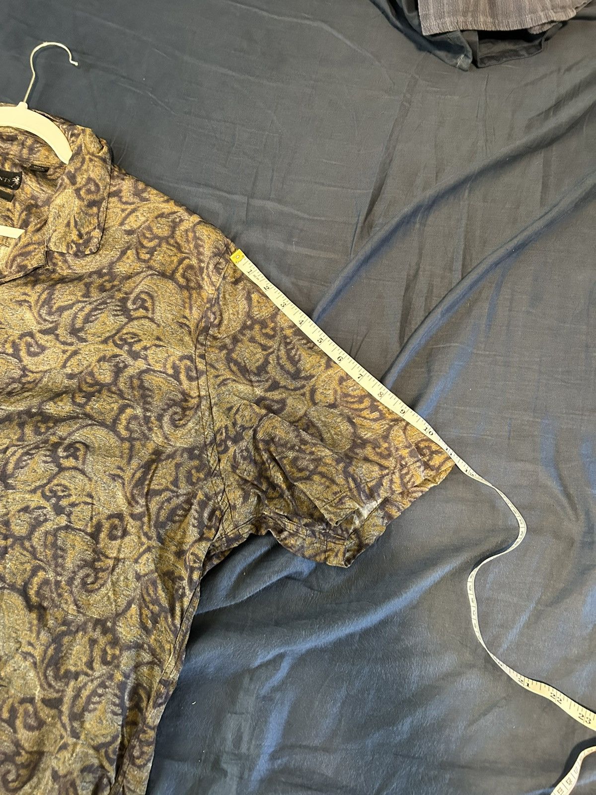 Allsaints Allsaints Green Paisley Button Shirt Size US XXL / EU 58 / 5 - 5 Thumbnail