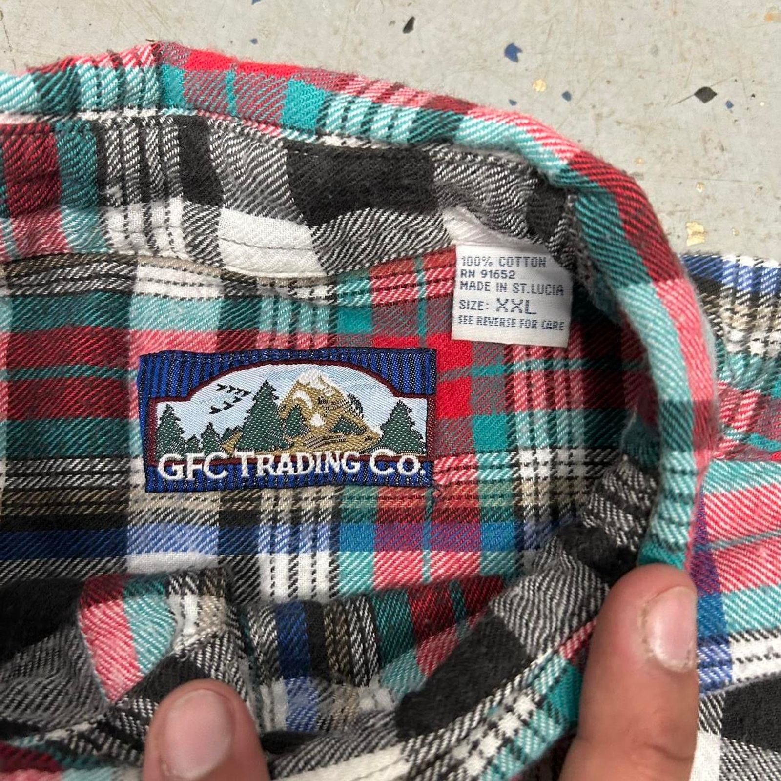 Other VTG Red/Green and black plaid button-up shirt Size US XXL / EU 58 / 5 - 3 Thumbnail