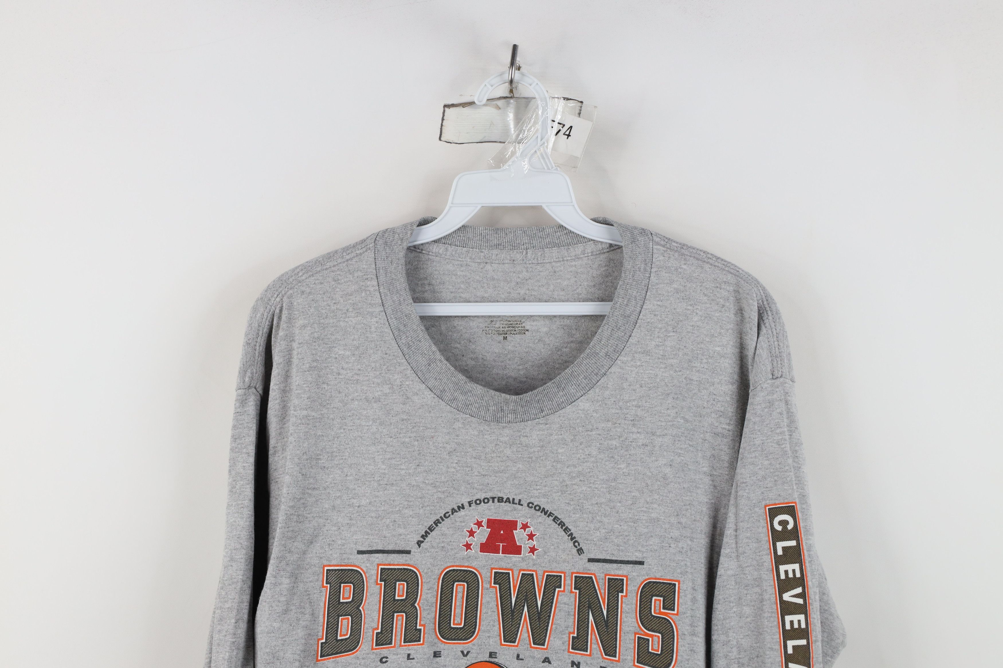 Vintage Vintage Y2K Cleveland Browns Football Long Sleeve T-Shirt Size US M / EU 48-50 / 2 - 2 Thumbnail