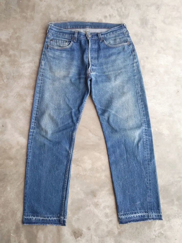 Levi's 80s Vintage Levi's 501 Made In USA Released Hem Jeans 32x29 Size US 32 / EU 48 - 1 Thumbnail