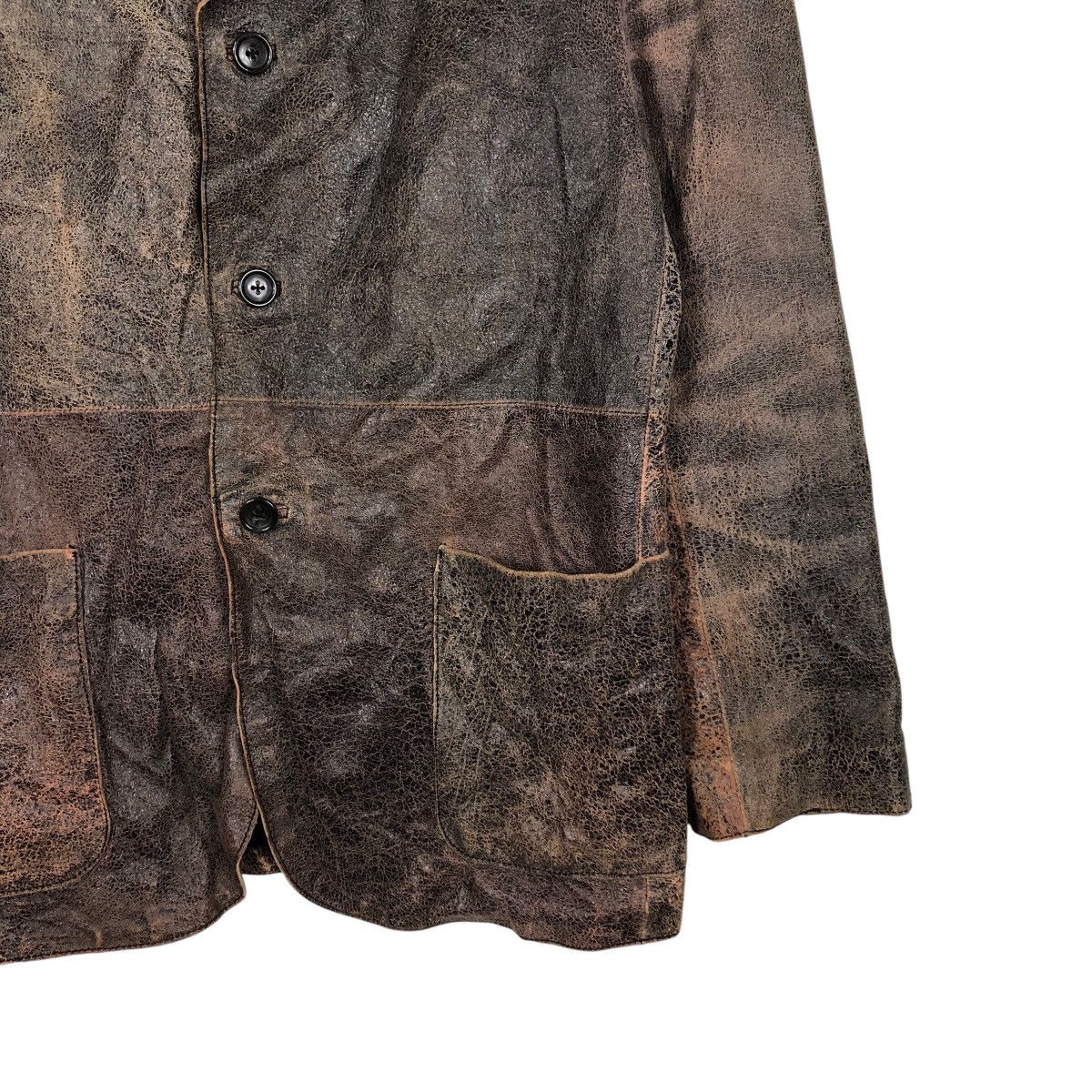 Hysteric Glamour 📌Vintage Chore Worker Leather Jacket Button Tornado Mart Size US M / EU 48-50 / 2 - 6 Thumbnail