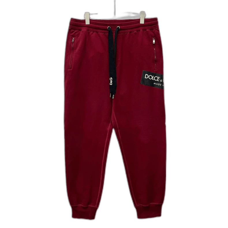 Dolce & Gabbana Dolce Gabbana Red Logo Sweatpants Long Pants Size US 44 / EU 60 - 1 Thumbnail