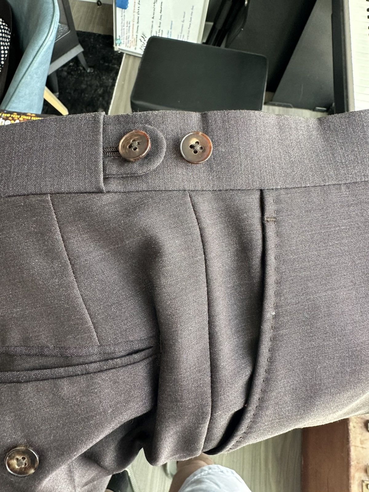 Duchamp London REEVES London (NYC) Bespoke Sample Suit Size 36R - 9 Thumbnail