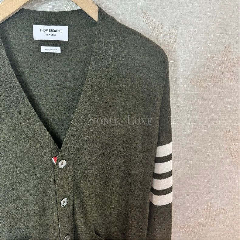 Thom Browne Thom Browne Dark green cardigan Size US M / EU 48-50 / 2 - 2 Thumbnail