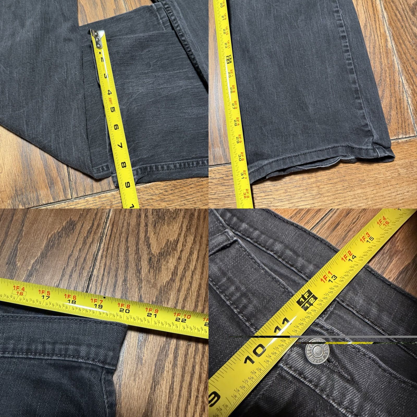 Levi's Levi’s 569 Loose Straight Faded Black Jeans Men’s 38x34 Stretch Denim Size US 38 / EU 54 - 9 Thumbnail