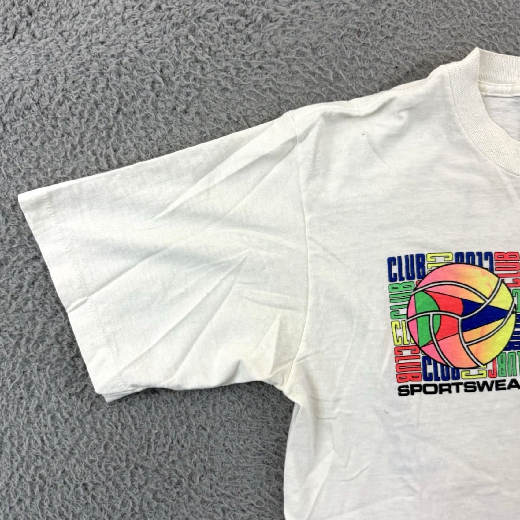 Vintage VINTAGE Club Sportswear Shirt Large White Beach Volleyball 90s Short Sleeve Mens Size US XL / EU 56 / 4 - 5 Thumbnail