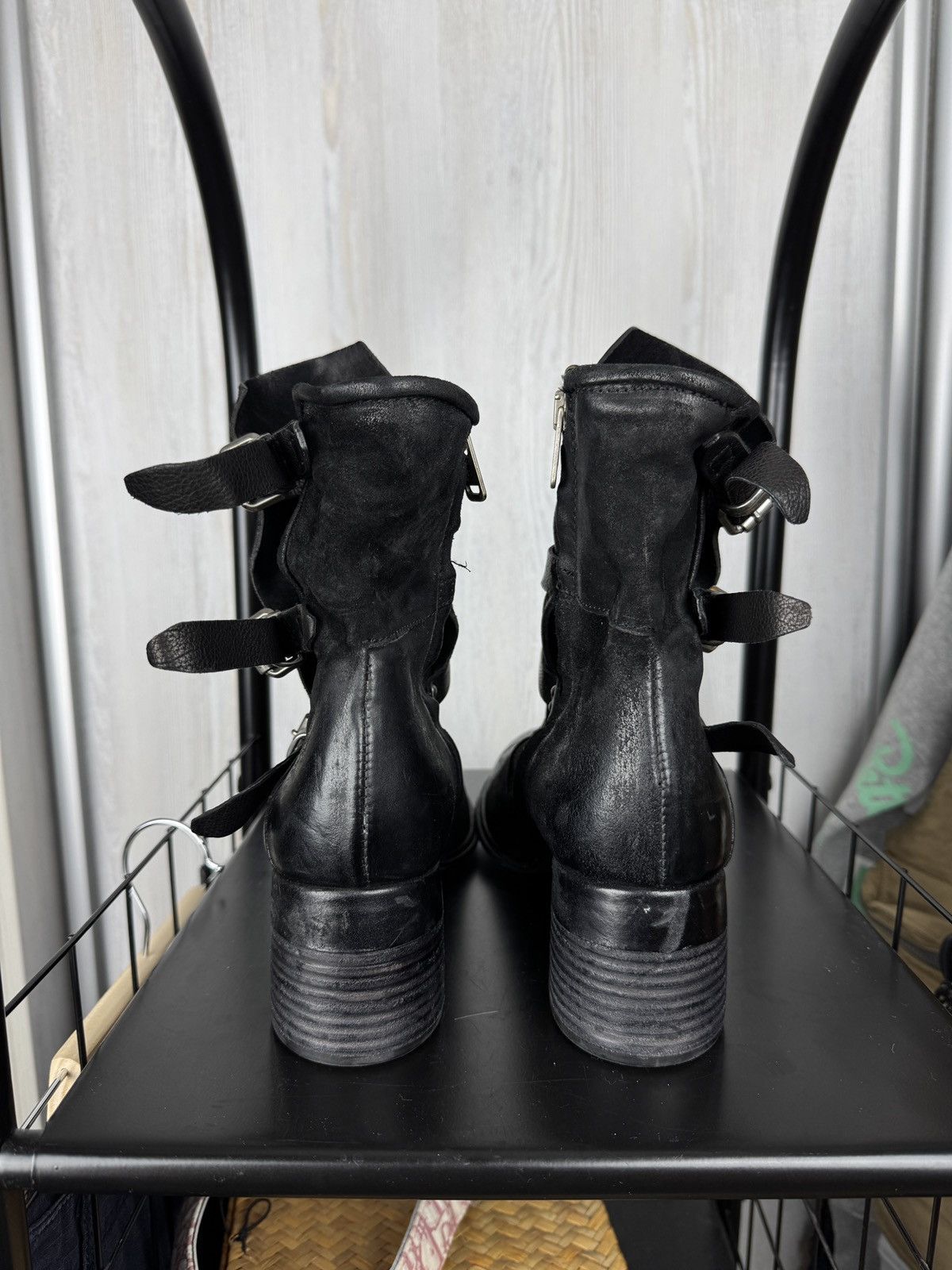 A.S.98 A.S.98 AirStep Women's Leather Ankle Boots Zipper Biker 40 Size US 10 / IT 40 - 10 Thumbnail