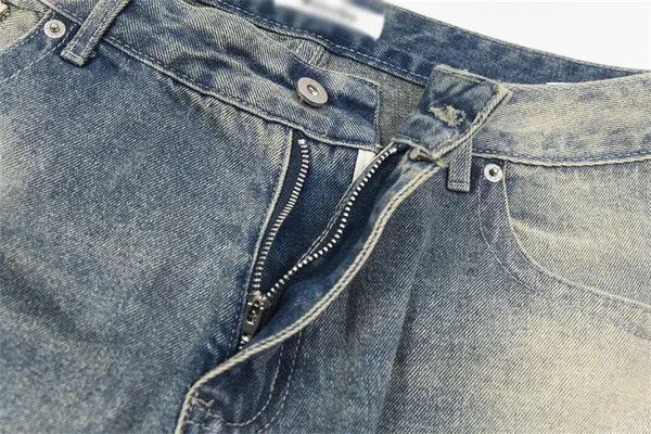 Japanese Brand Hazuki x Fuka Men's straight punk washed distressed jeans Size US 32 / EU 48 - 4 Thumbnail