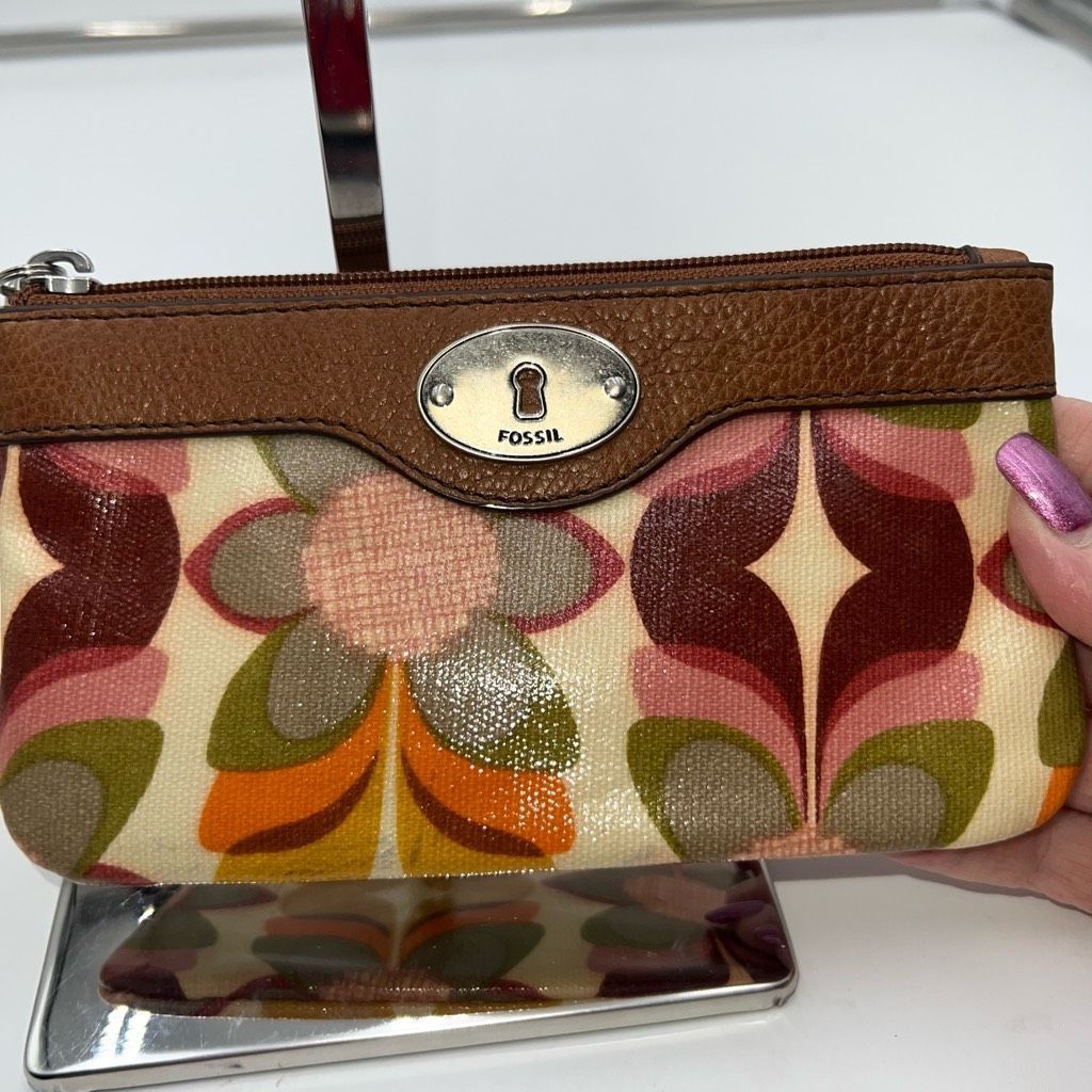 Fossil Fossil Key-Per Retro Flower Wristlet Size ONE SIZE - 3 Thumbnail