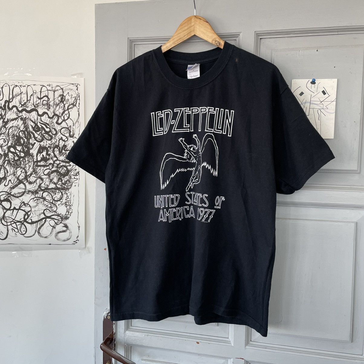 Band Tees × Led Zeppelin × Vintage Vintage 2003 Led Zeppelin United States of America T-shirt Size US L / EU 52-54 / 3 - 5 Thumbnail