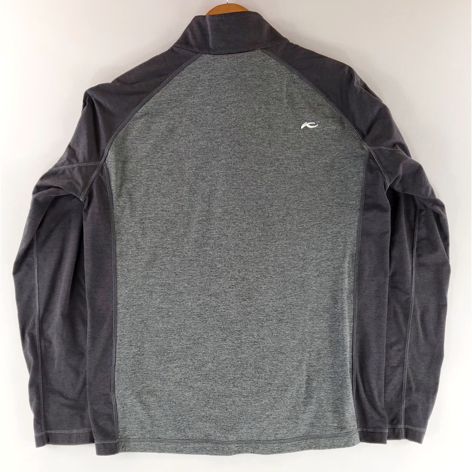 KJUS KJUS Curve 1/2 Zip 1/4 Zip Long Sleeve Pullover Shirt Performance Gray Mens L Shirt Size US L / EU 52-54 / 3 - 5 Thumbnail
