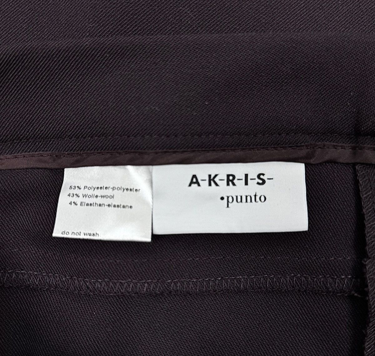 Akris Akris Punto Wool-Polyester Dress Pants Purple size IT44 US8 Size 30" / US 8 / IT 44 - 11 Thumbnail