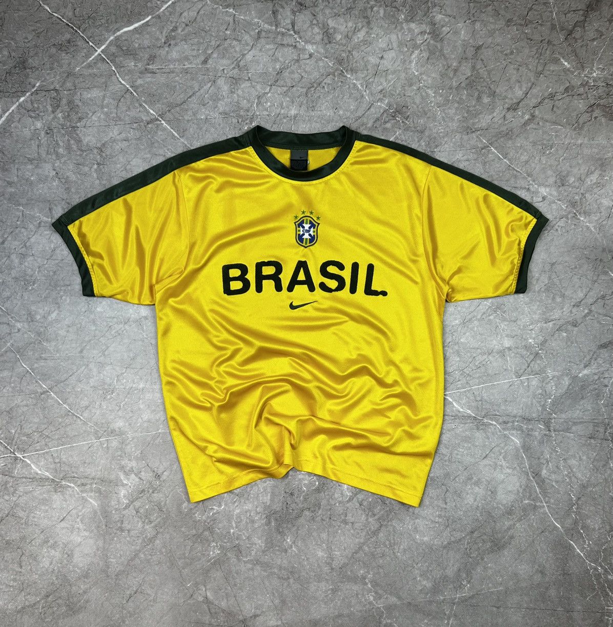 Nike Y2K Blokecore Nike Brasil 2000s Football Home Shirt S Hype Size US S / EU 44-46 / 1 - 1 Thumbnail