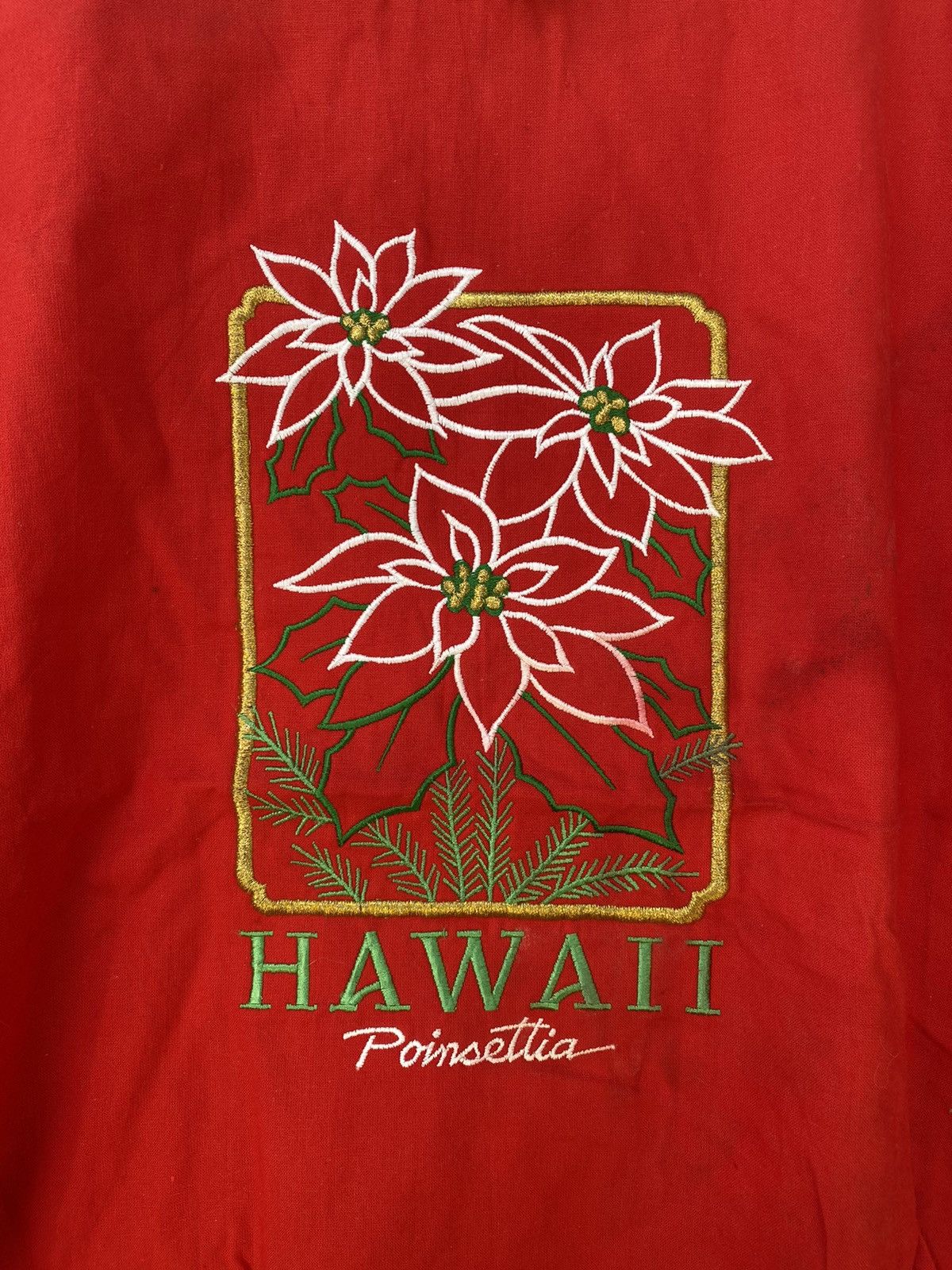 Vintage 🔥Vintage 90s Deadstock Crazy Shirt Hawaii Poinsettia Flower Size US M / EU 48-50 / 2 - 3 Thumbnail