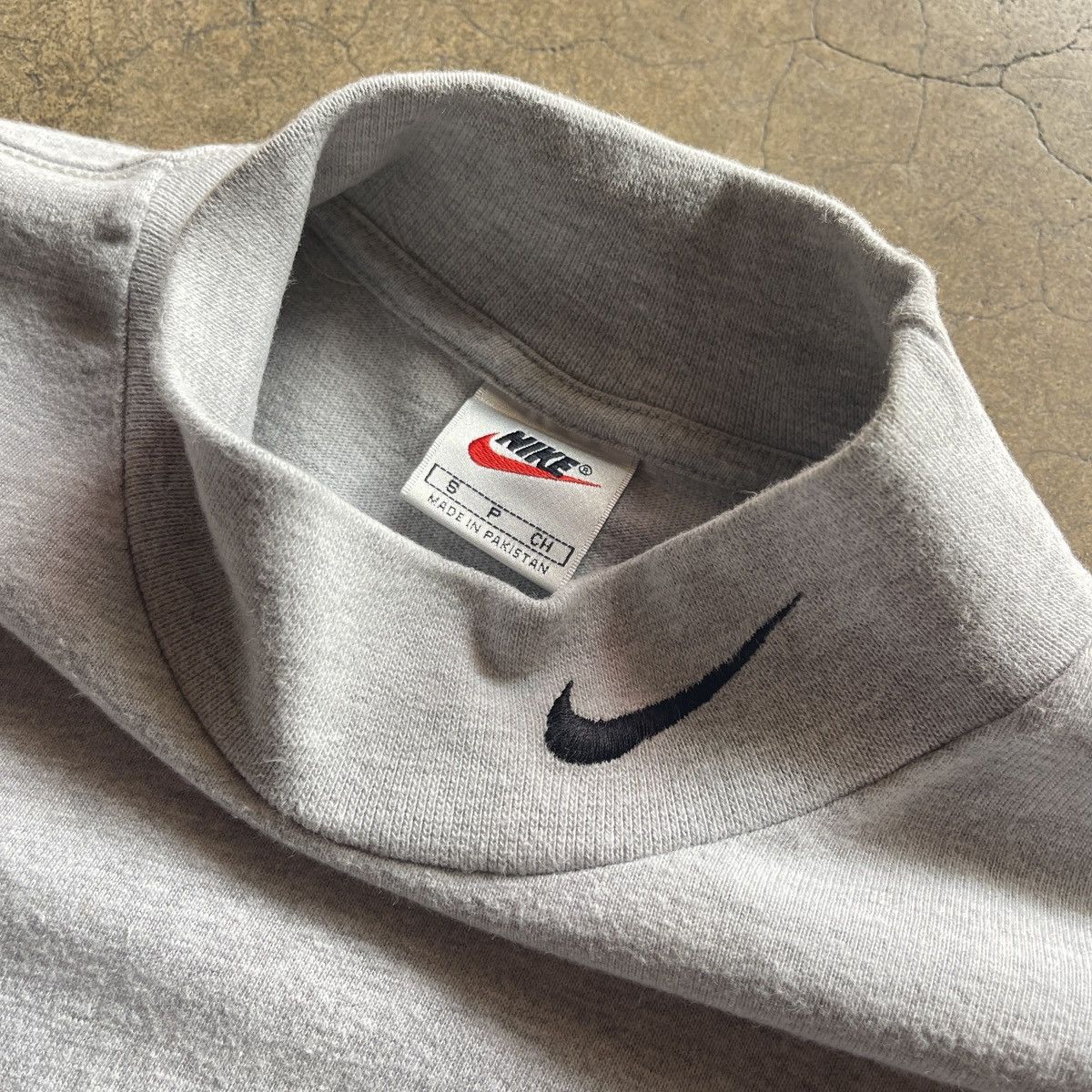Nike × Vintage Vintage Nike Swoosh Mock Neck Size US S / EU 44-46 / 1 - 5 Thumbnail