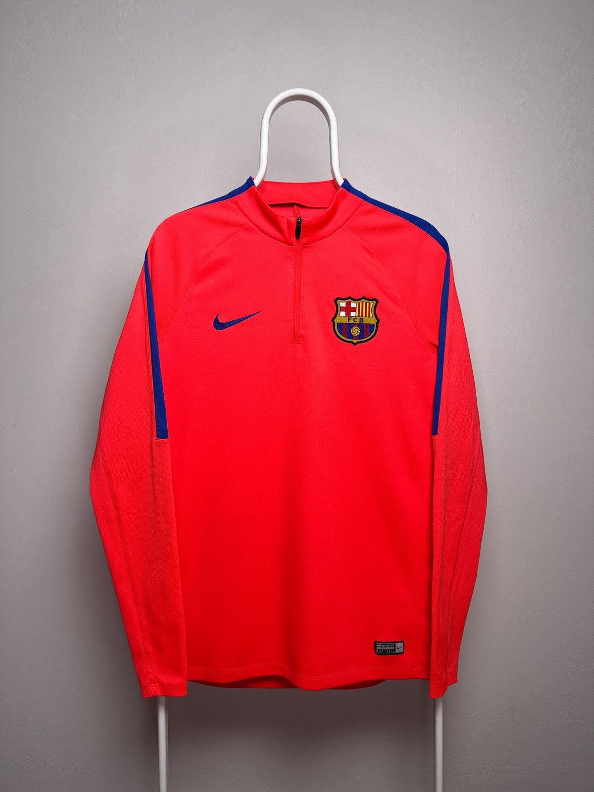 Nike Nike FC Barcelona Training Top 1/4 Zip Long Sleeve Size M Size US M / EU 48-50 / 2 - 1 Thumbnail
