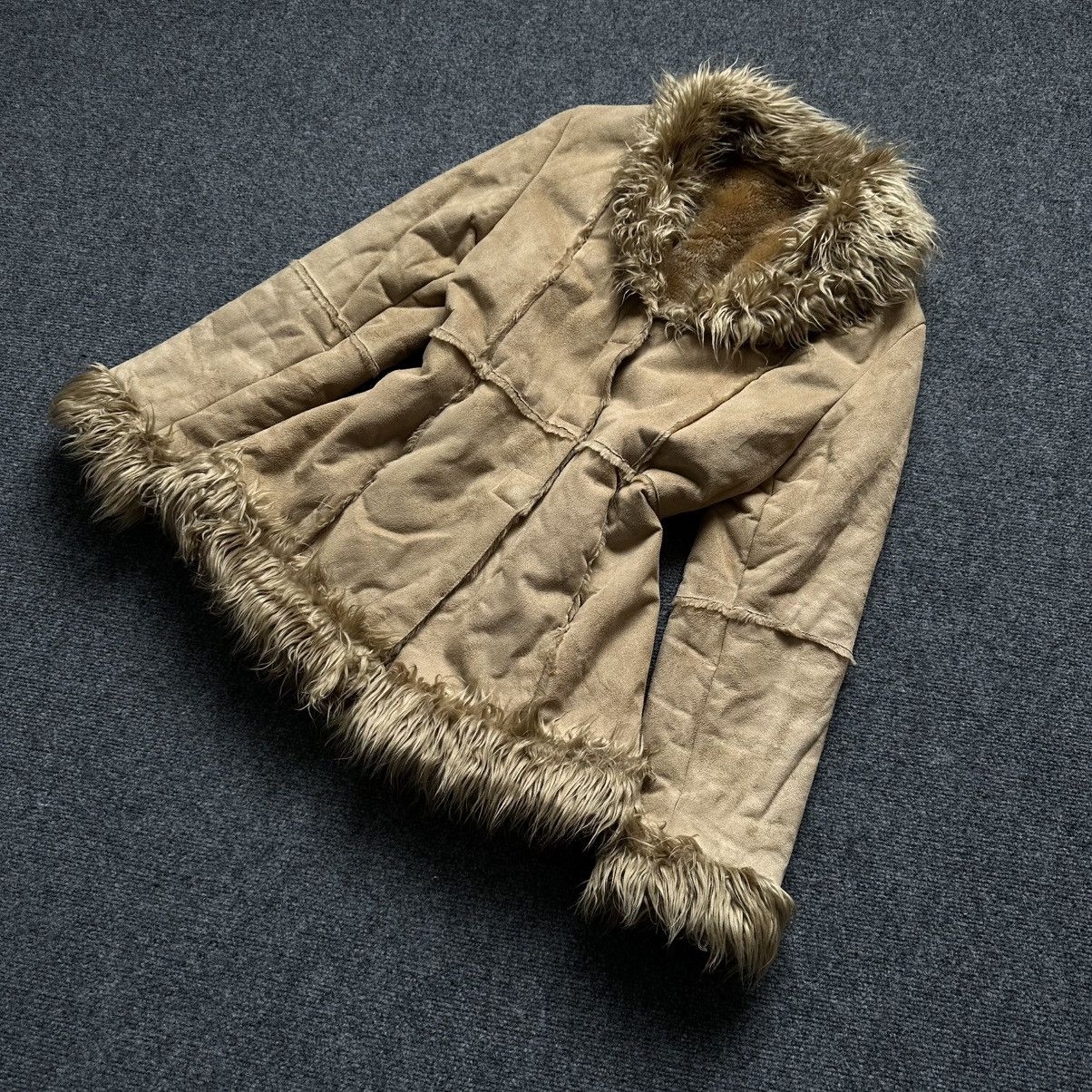 Japanese Brand VTG Japanese Style Women’s Sheepskin Coat Winter Jacket Size M / US 6-8 / IT 42-44 - 2 Thumbnail