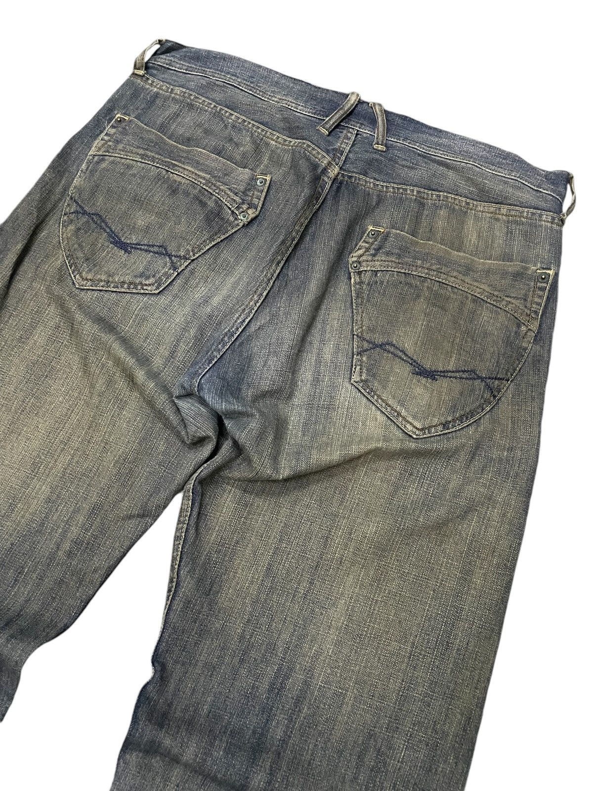 Hysteric Glamour Vintage Japanese Brand Mud Wash Loose Distressed Jeans Size US 36 / EU 52 - 10 Thumbnail