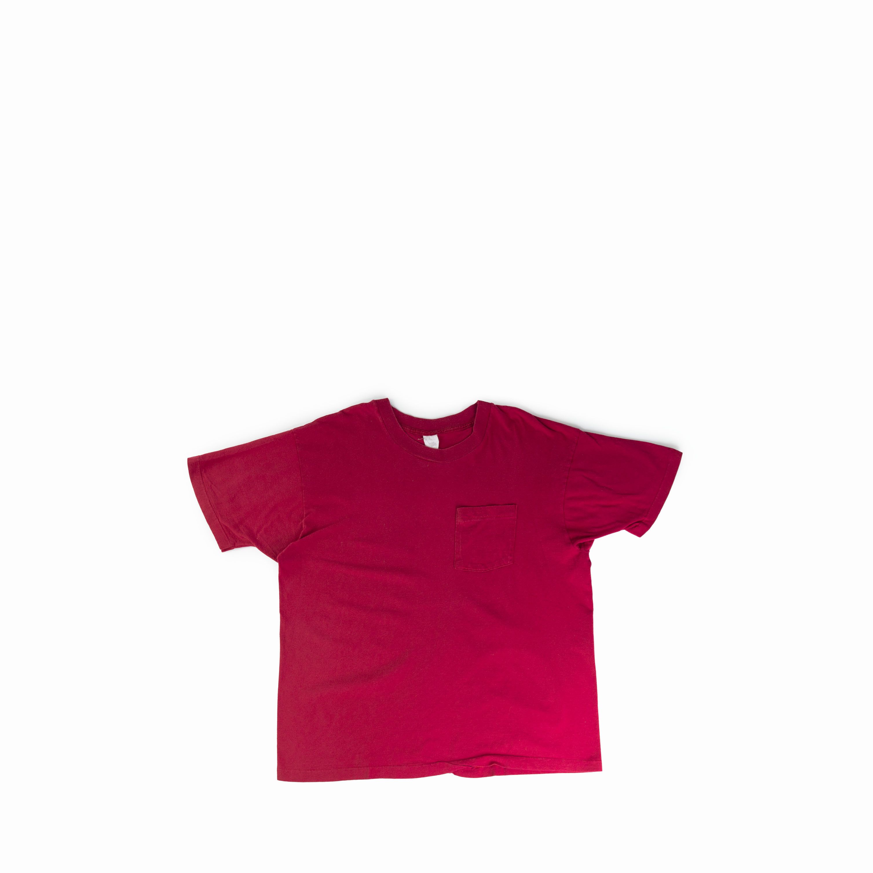 Vintage Vintage 1980's Red Stencil 17 Pocket Tee Shirt Size US L / EU 52-54 / 3 - 1 Thumbnail