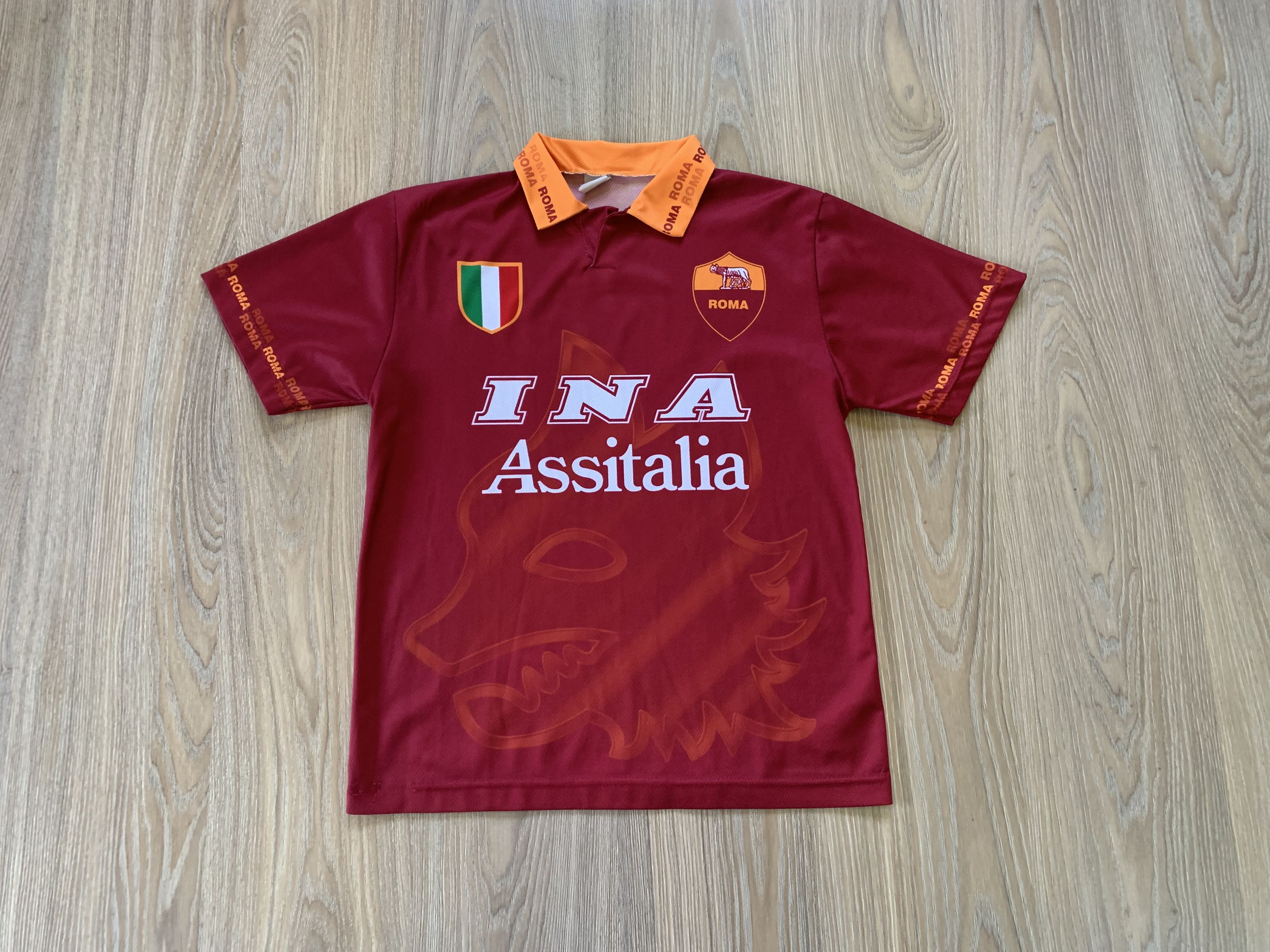 Other Mens Vintage AS Roma Totti Soccer Jersey Home Italy Size US M / EU 48-50 / 2 - 1 Thumbnail