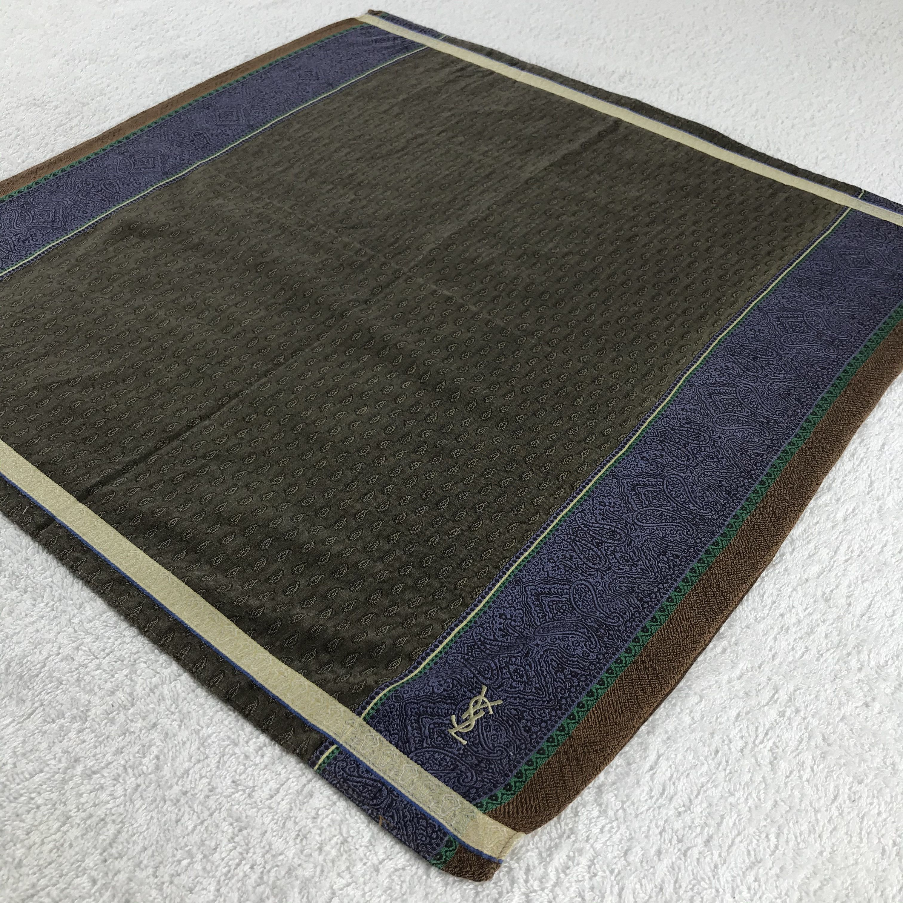 Vintage × Yves Saint Laurent Yves Saint Laurent Bandana / Handkerchief /Neckerchief -S312 Size ONE SIZE - 2 Thumbnail