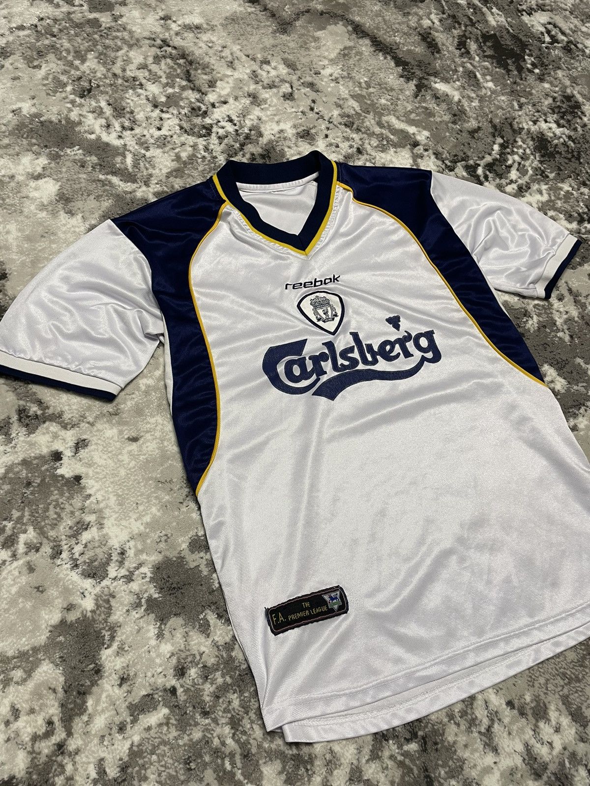 Reebok × Vintage Vintage 2001 Liverpool Reebok Away Jersey Size US L / EU 52-54 / 3 - 6 Thumbnail