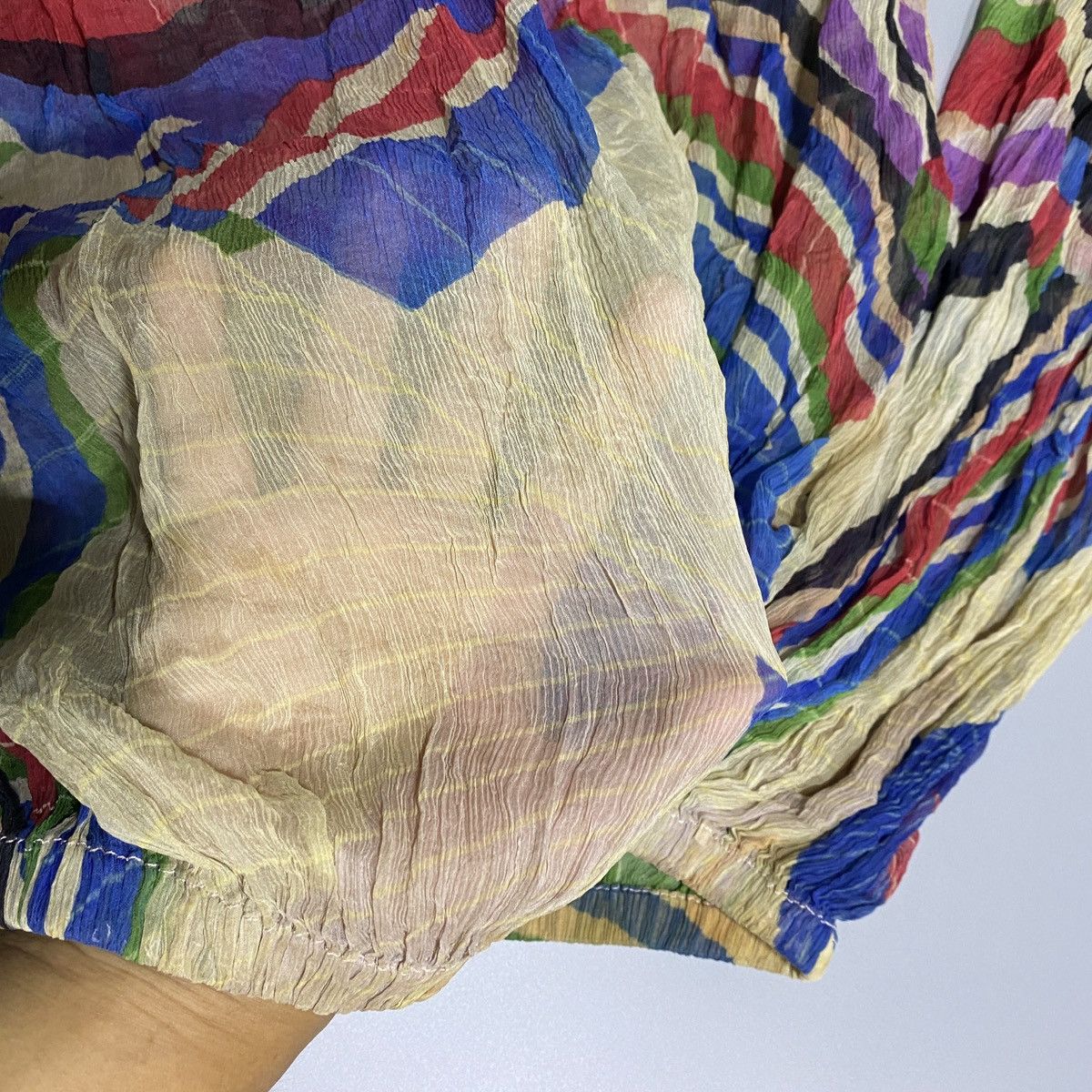 Chanel SS06 Printed Chiffon Top Size XS / US 0-2 / IT 36-38 - 5 Thumbnail