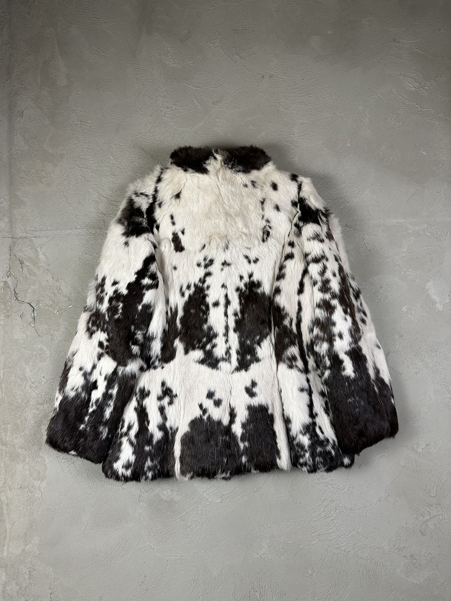 Vintage Vintage Y2k Real Fur Cow Print Rabbit Jacket Size M / US 6-8 / IT 42-44 - 8 Thumbnail