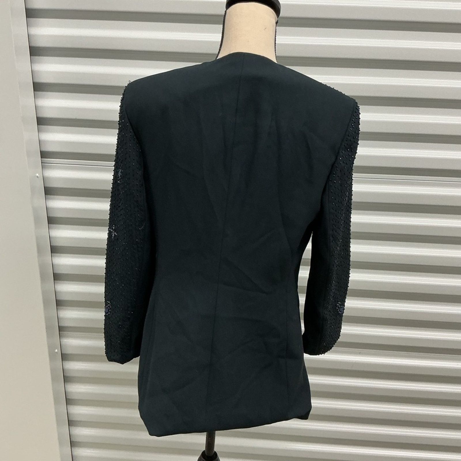 Other John Meyer Vintage Beaded Jacket Black Button Front Size XS Size XS / US 0-2 / IT 36-38 - 2 Thumbnail