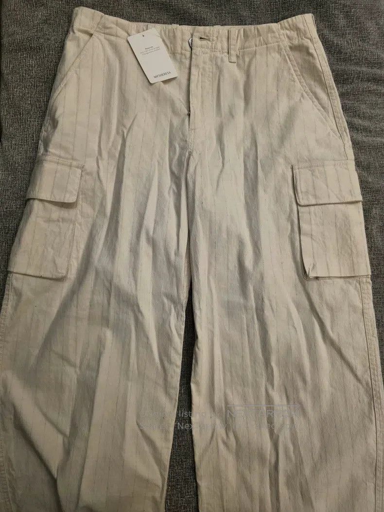Our Legacy Our Legacy size L Off-White Stripe Work Pants Size US 39 - 1 Thumbnail