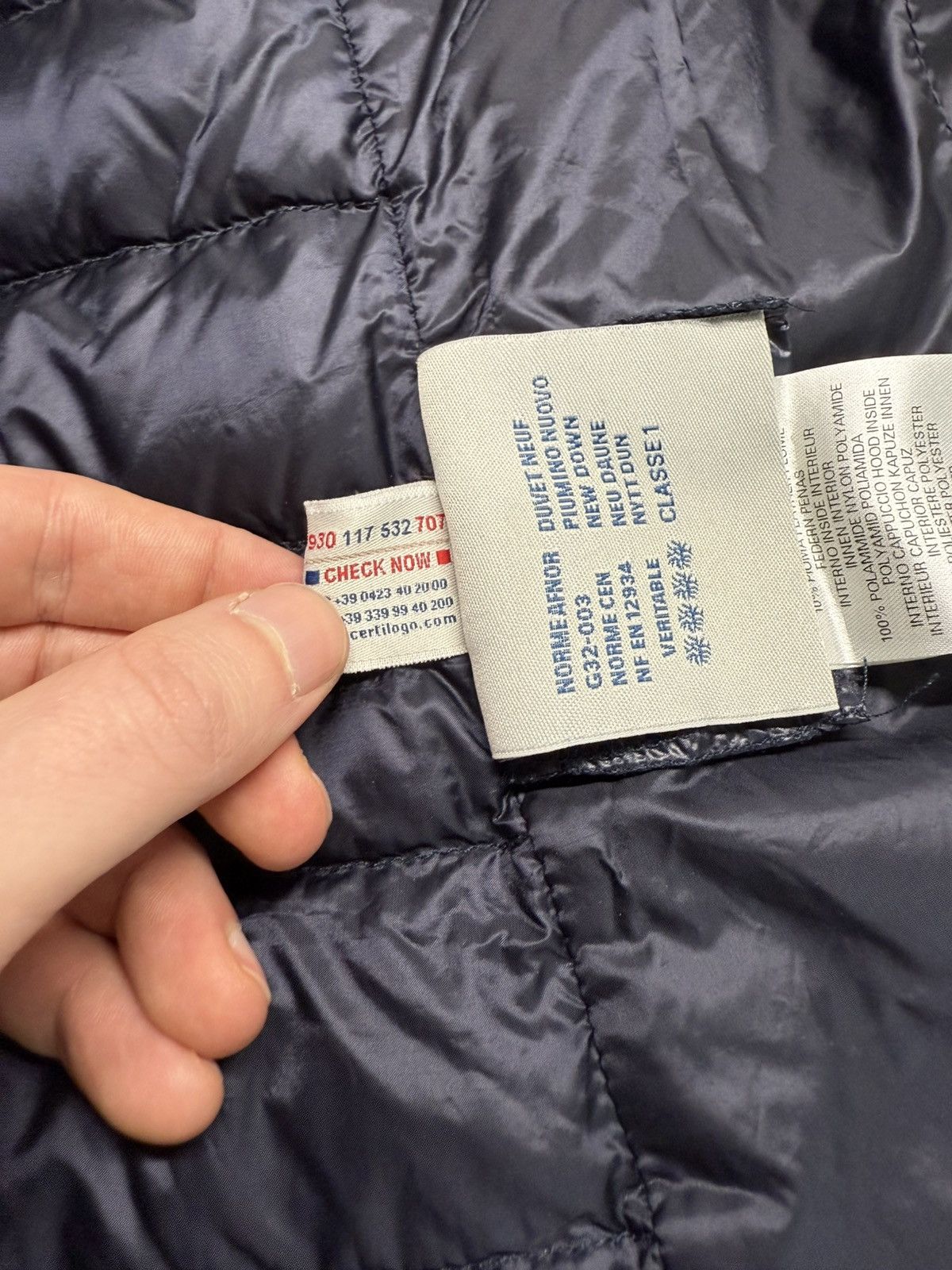 Moncler Moncler Girls Jacket Mayotte Size 14 Years Navy Blue Size XXS / US 00 / IT 34 - 11 Thumbnail